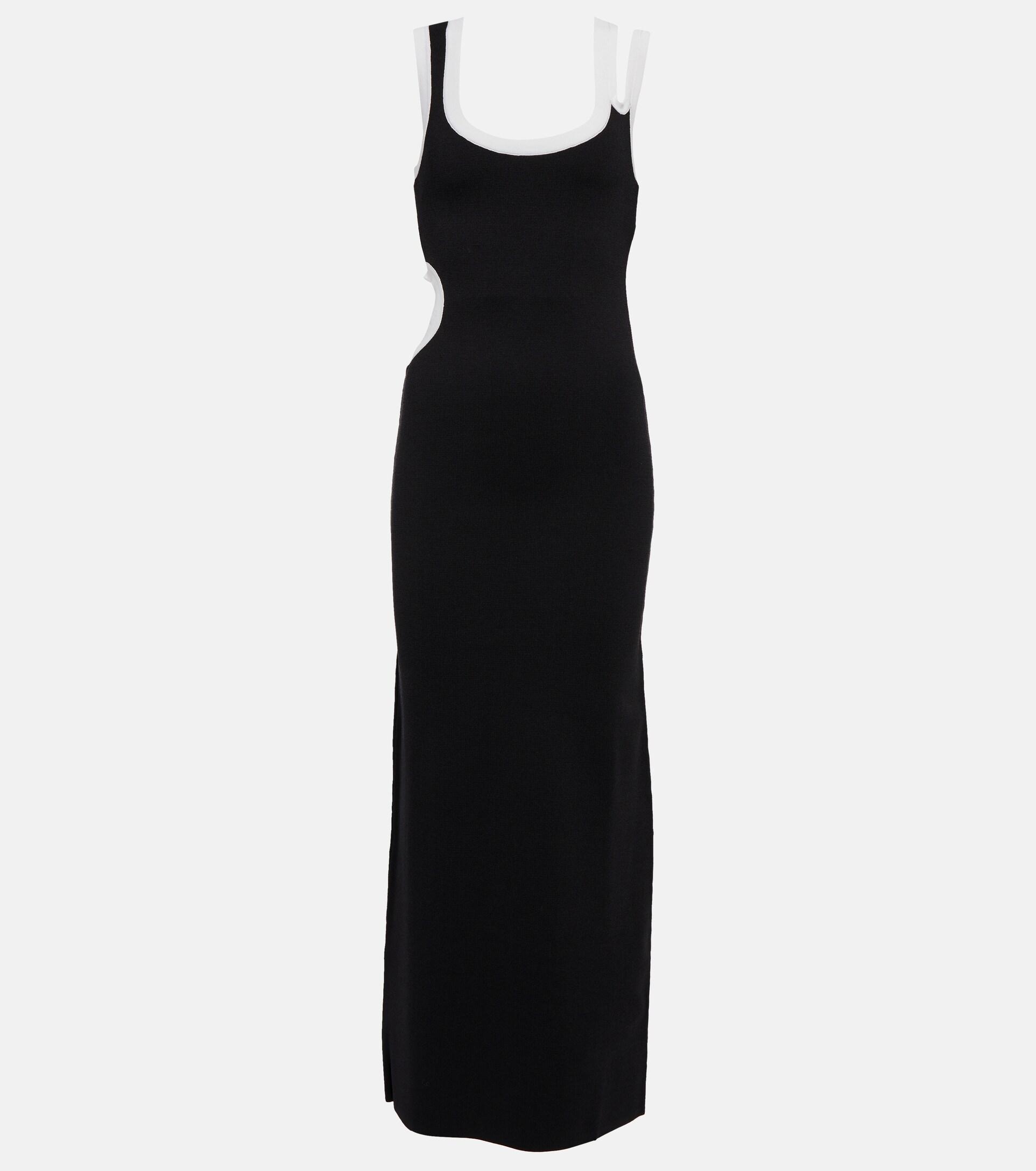 Sir. The Label Evalina Cutout Knit Maxi Dress in Black | Lyst