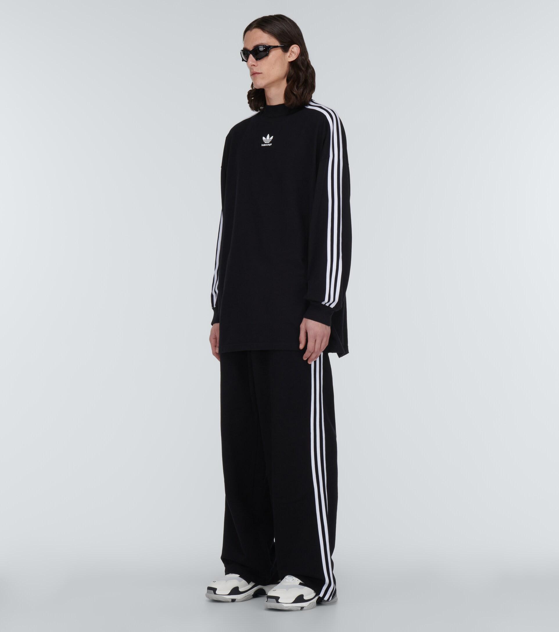 Balenciaga X Adidas Cotton Sweatpants in Black for Men | Lyst