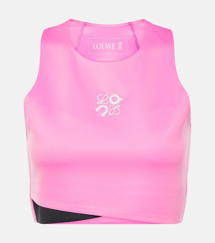 送料関税込み★LOEWE★ x On Performance ロゴ クロップトップ Loewe X On Performance Logo Crop Top in Pink | Lyst