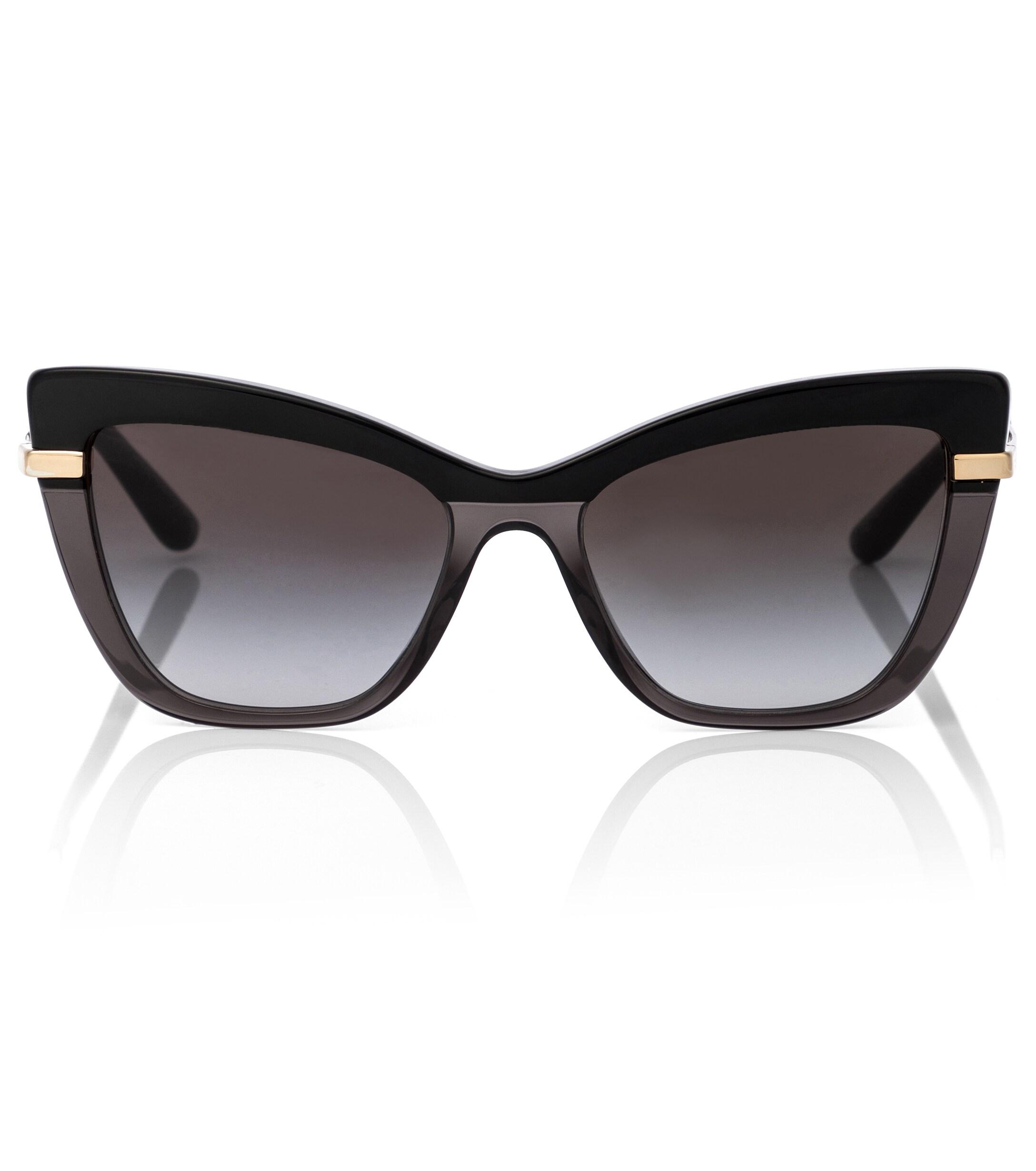 Dolce & Gabbana Cat-Eye-Sonnenbrille in Schwarz | Lyst DE