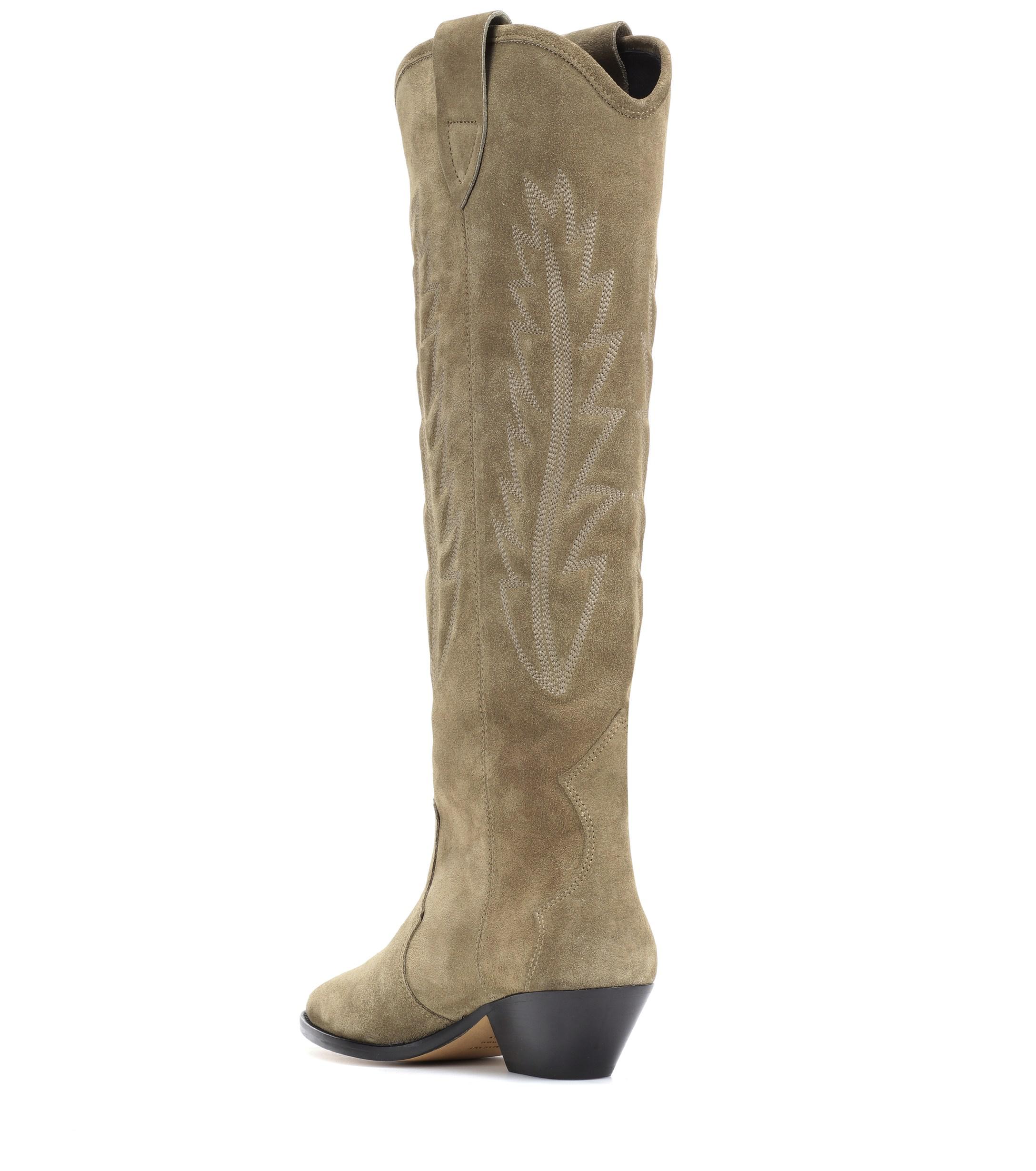 Botas cowboy de gamuza Denzy Isabel Marant | Lyst