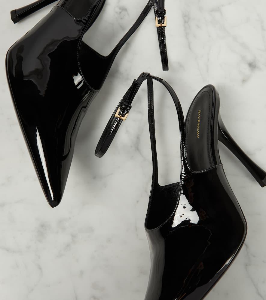 Givenchy Show Patent Leather Slingback Pumps in Black Lyst Canada - Main Image
