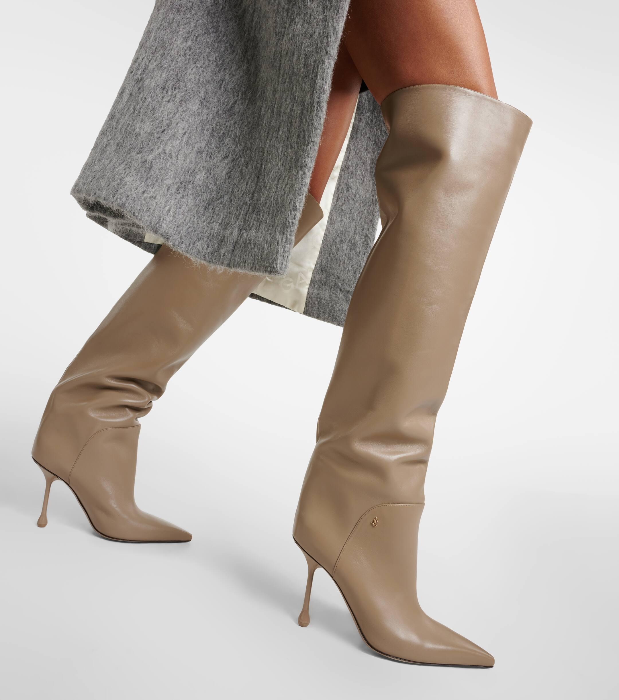 Soft leather over deals the knee boots