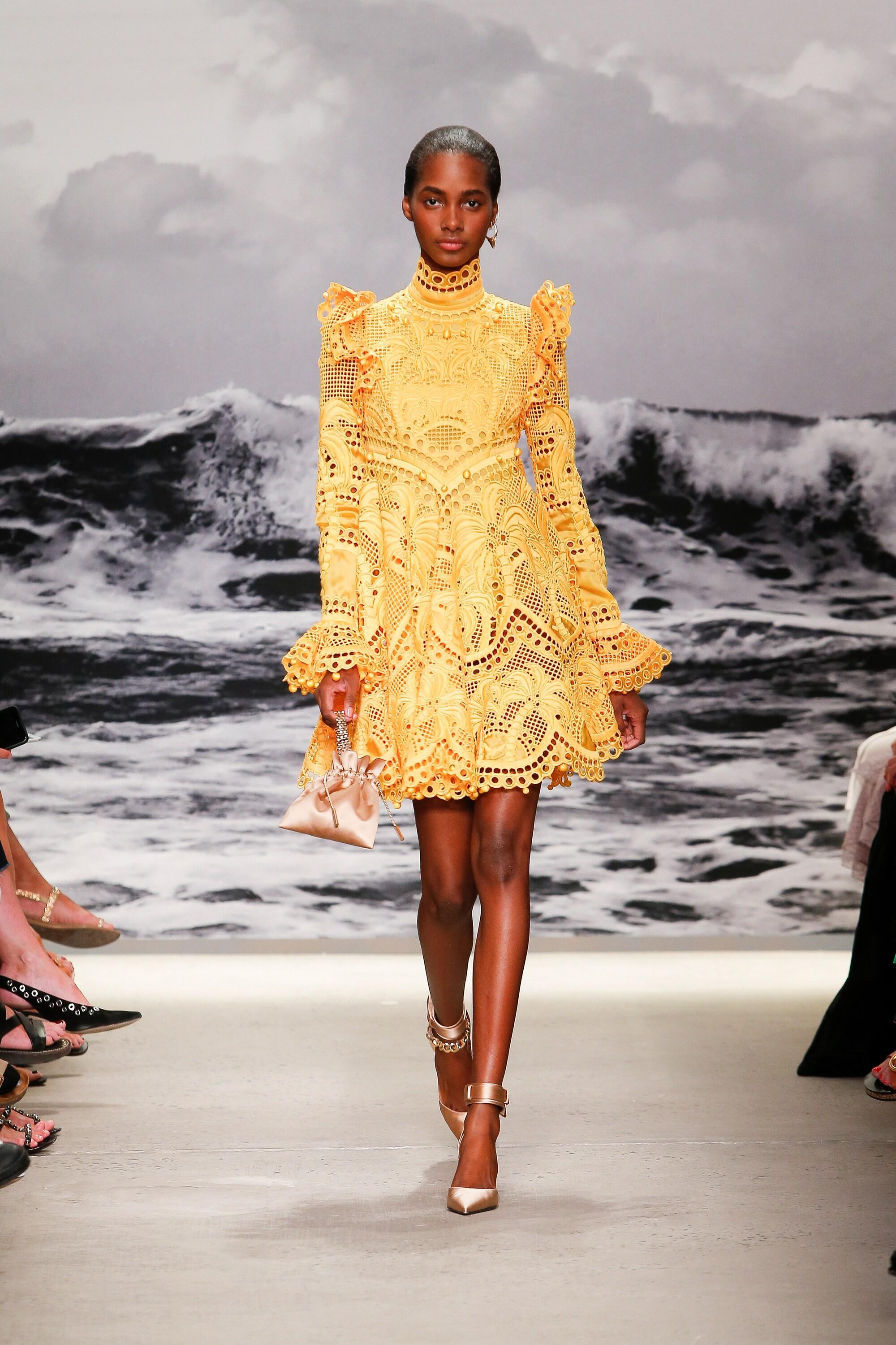 yellow silk mini dress