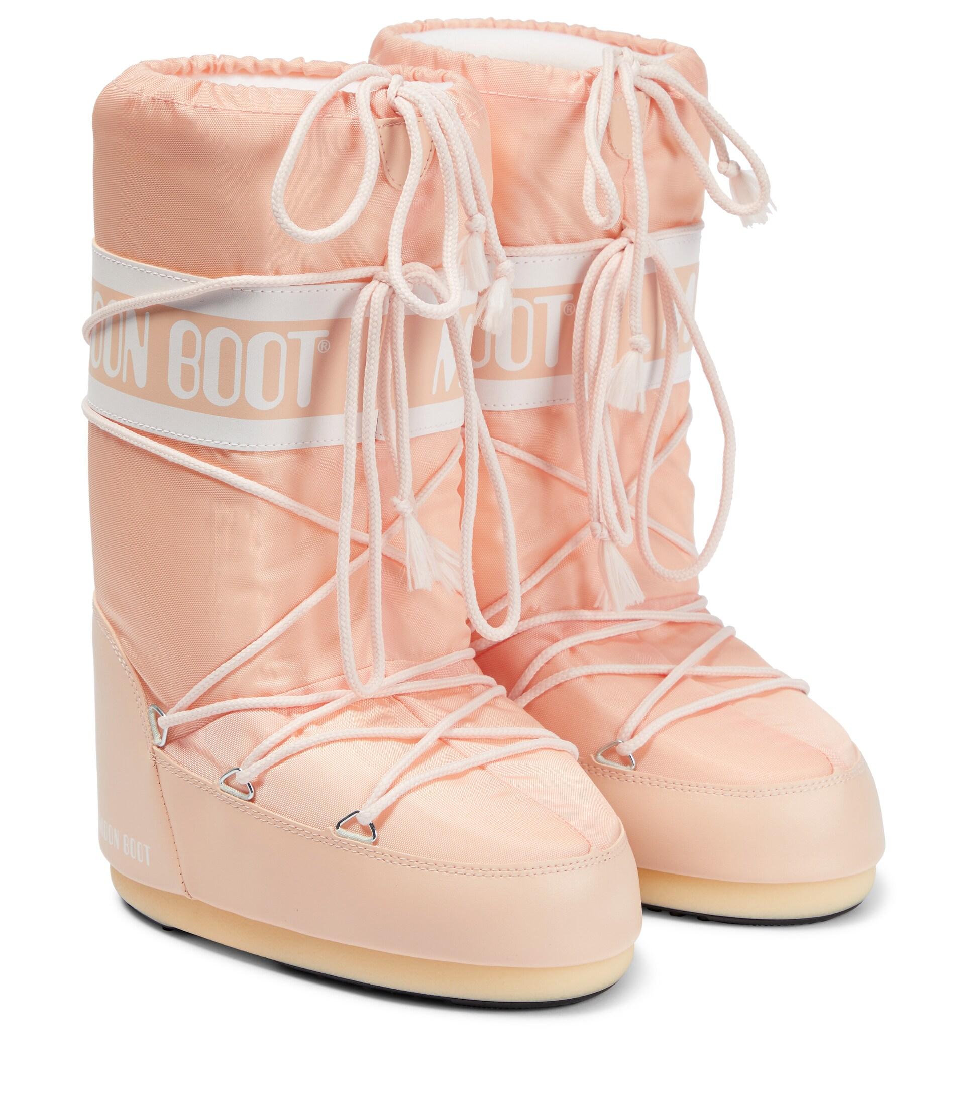 Moon Boot Icon Knee-high Snow Boots in Pink | Lyst