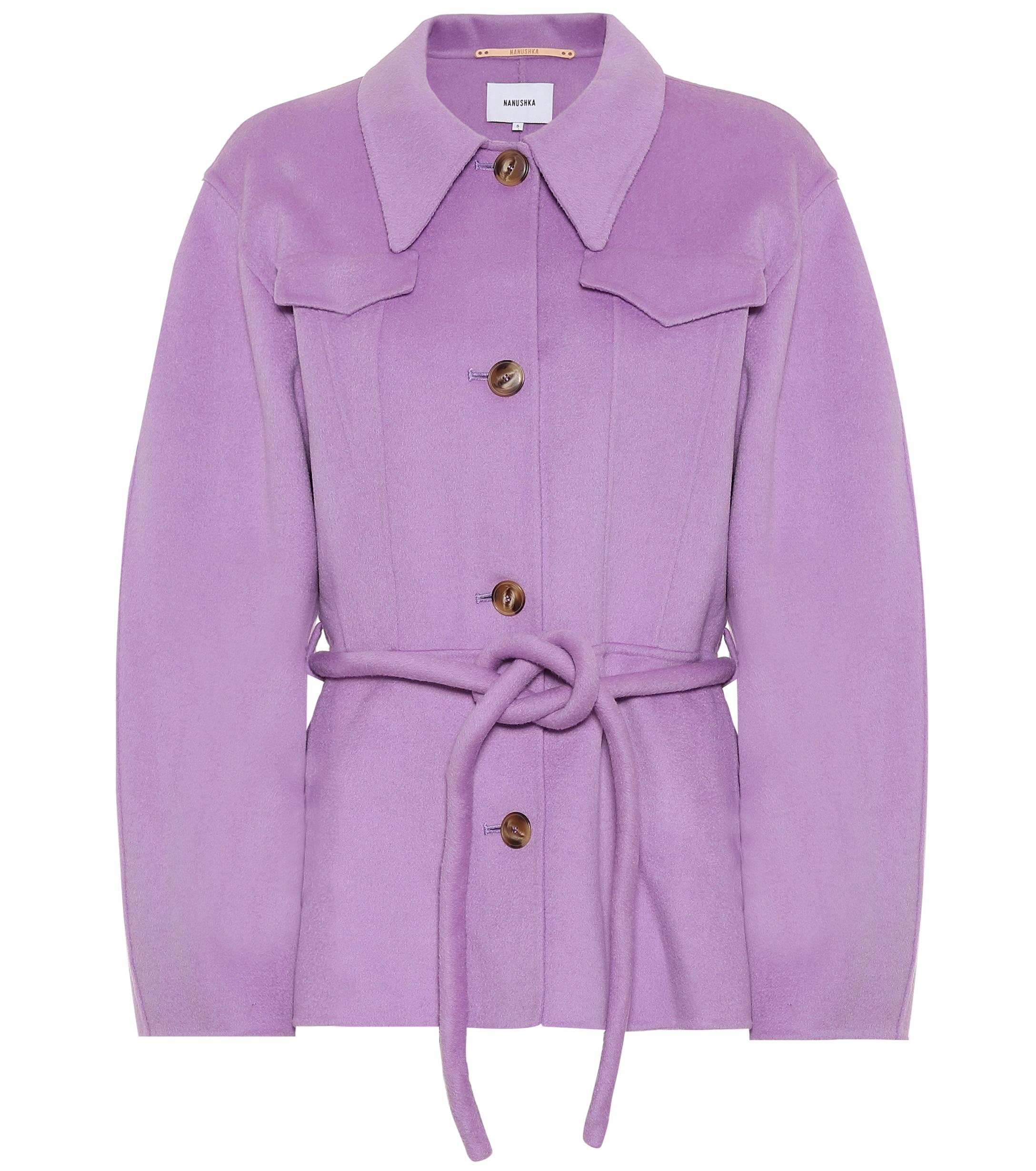 purple silk jacket