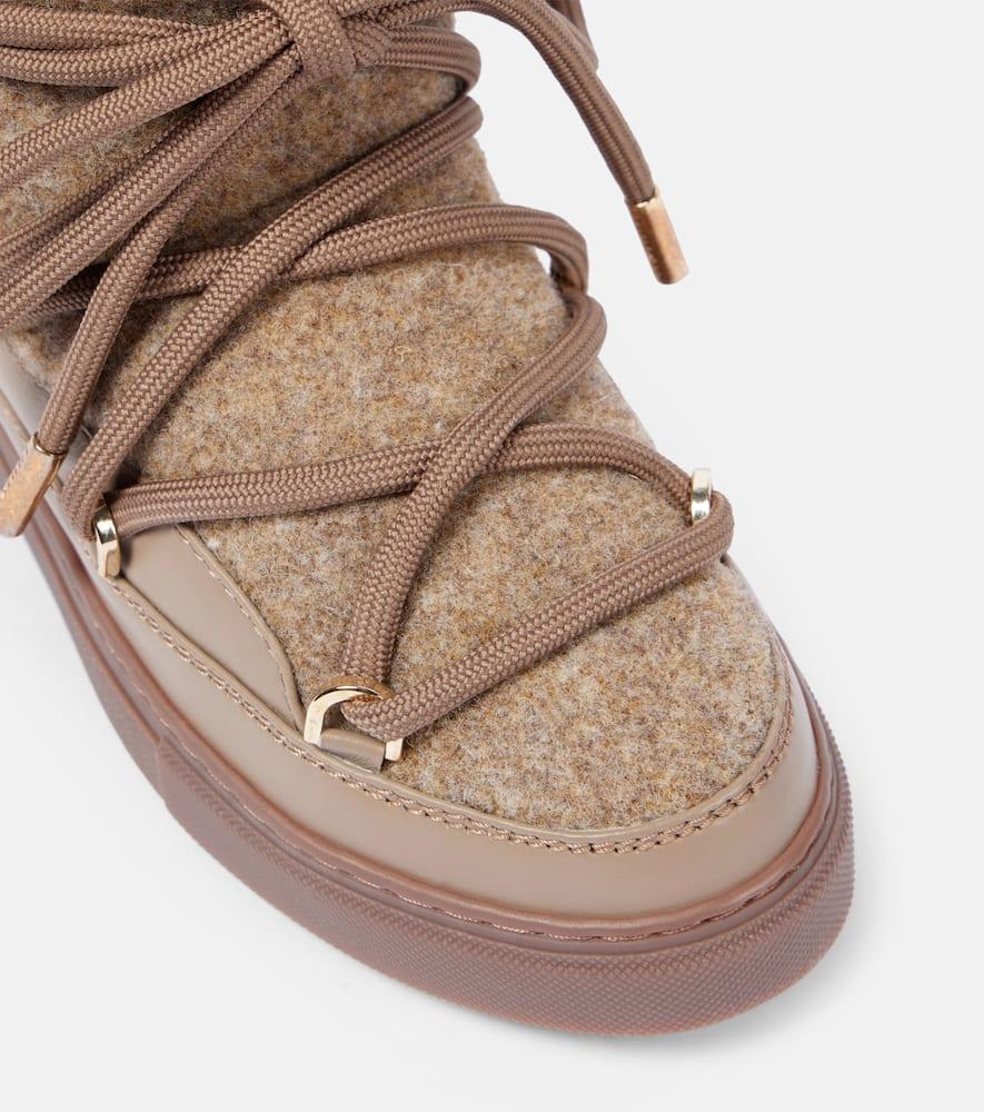 Inuikii Felt Wedge Snow Boots in Brown | Lyst INUIKII ムートン