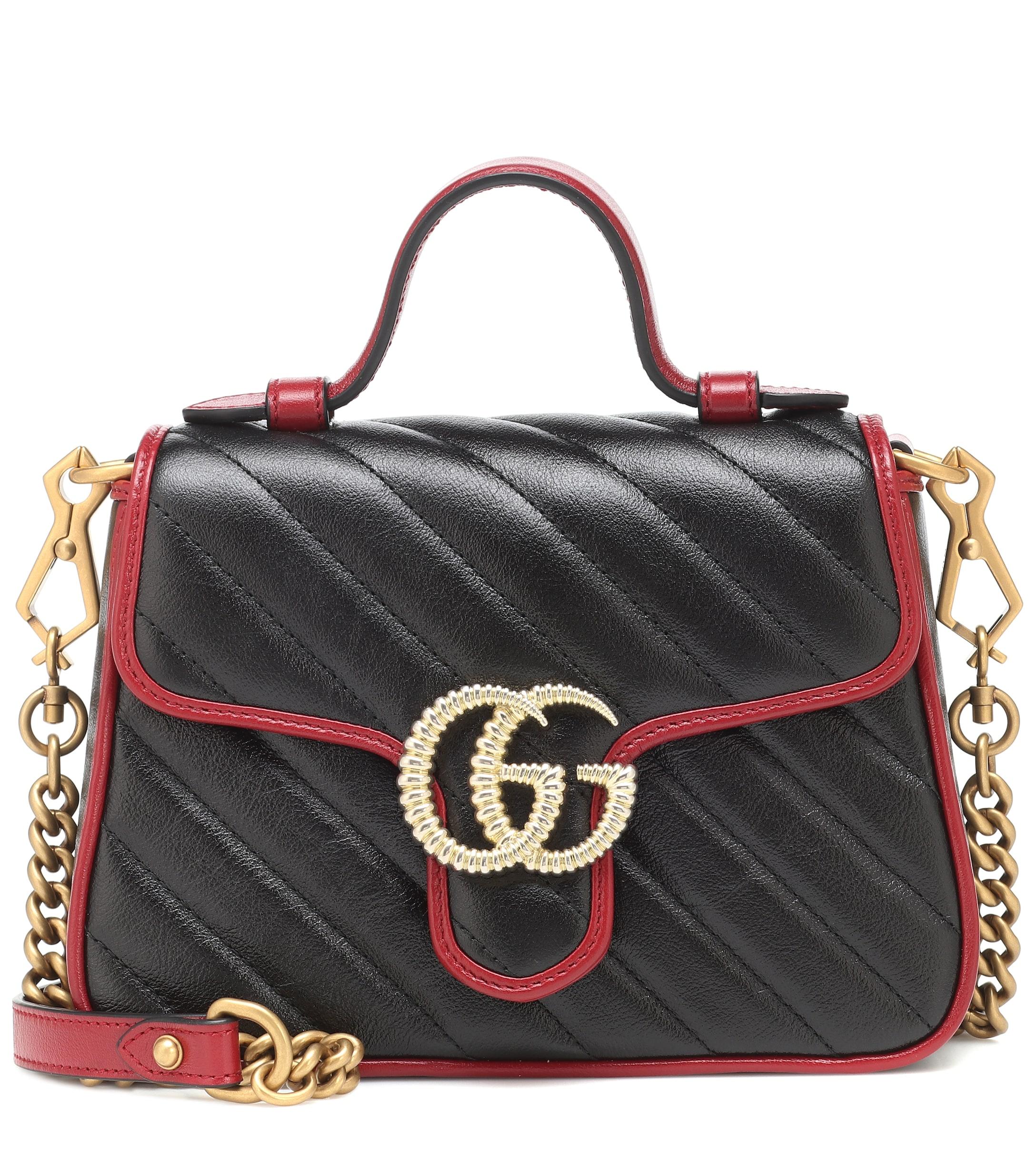  Gucci  GG  Marmont  Mini Quilted leather Cross body Bag  in 