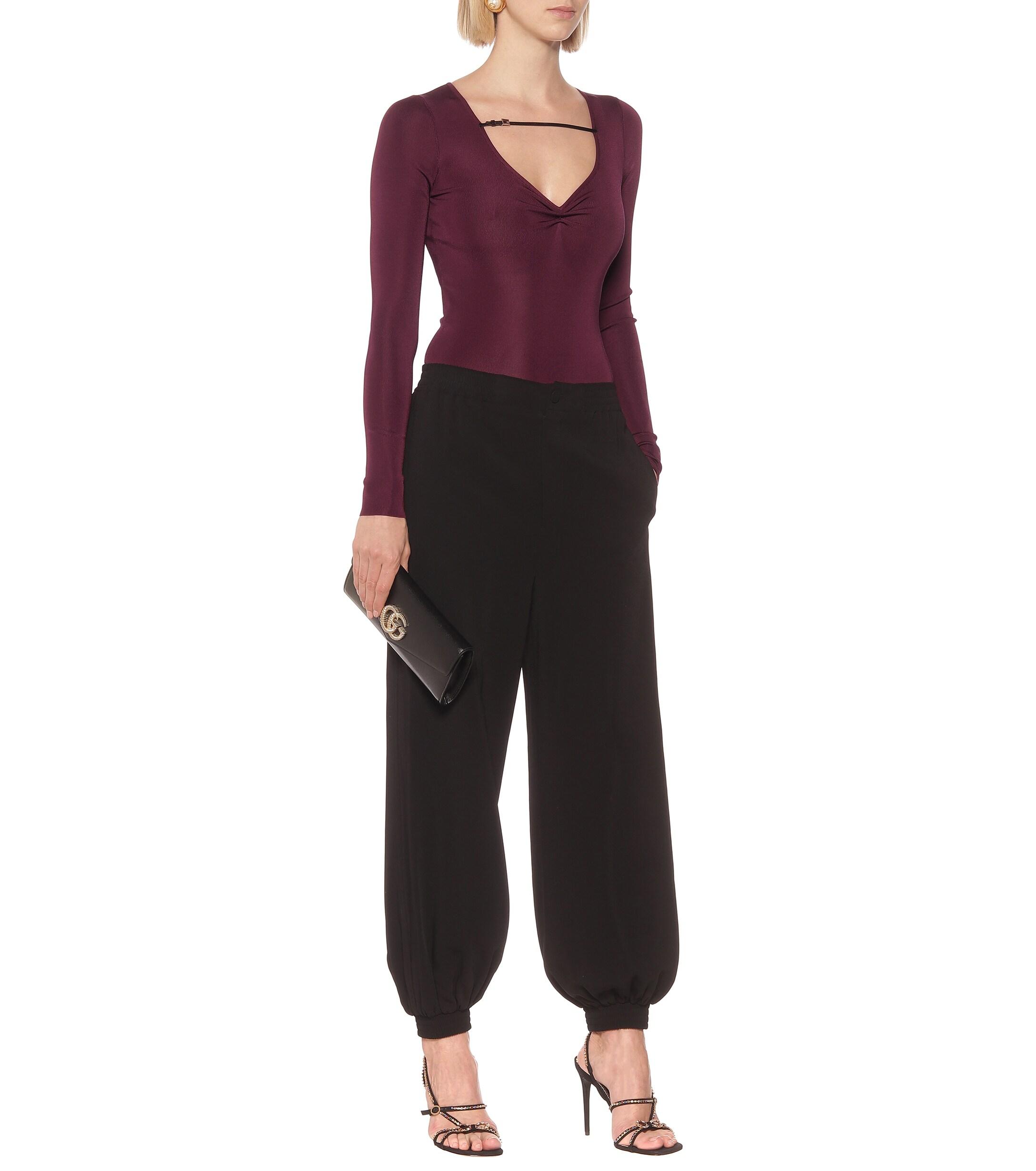 Gucci Embellished Bodysuit in Purple Lyst