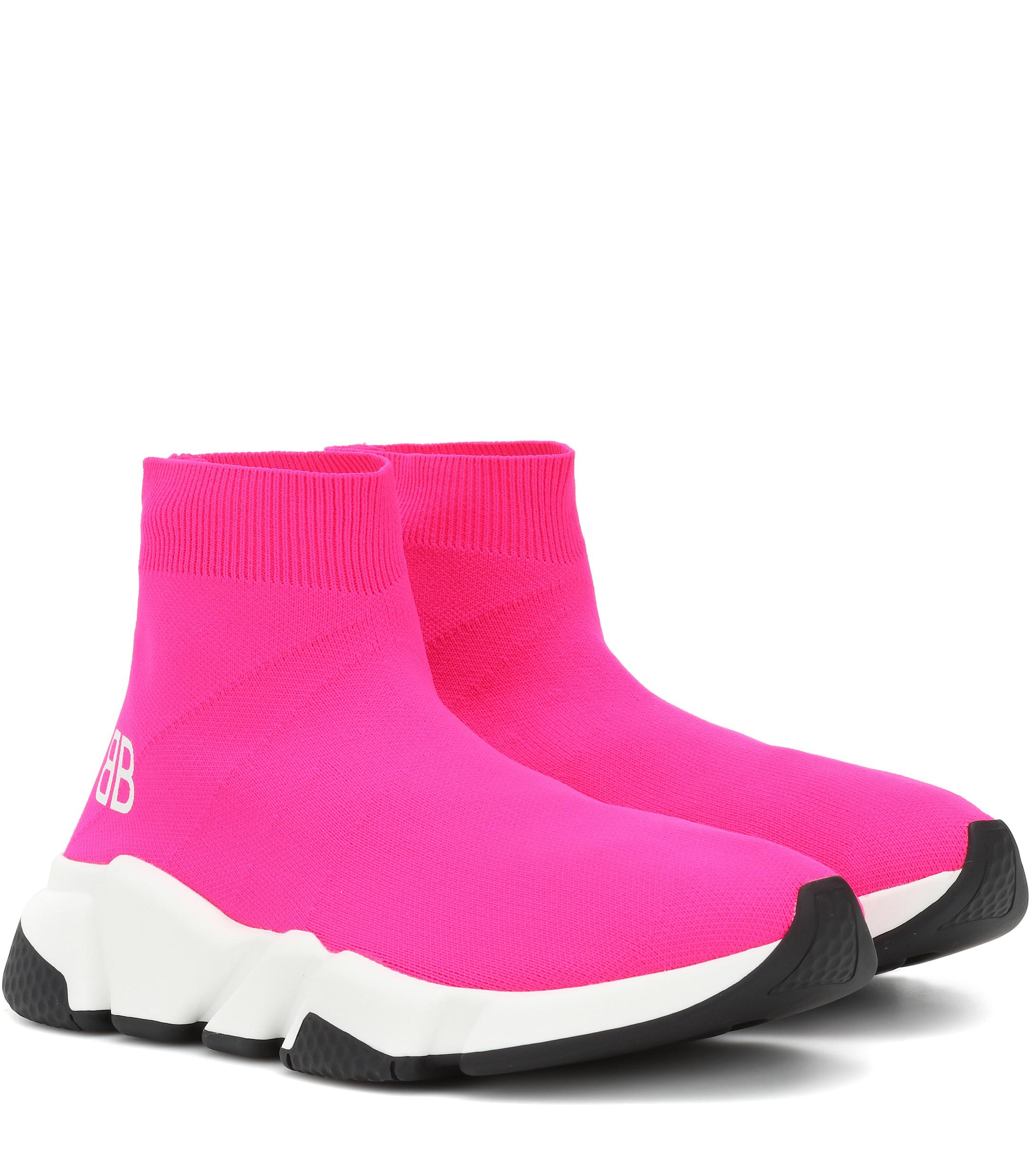 pink balenciaga speed runners