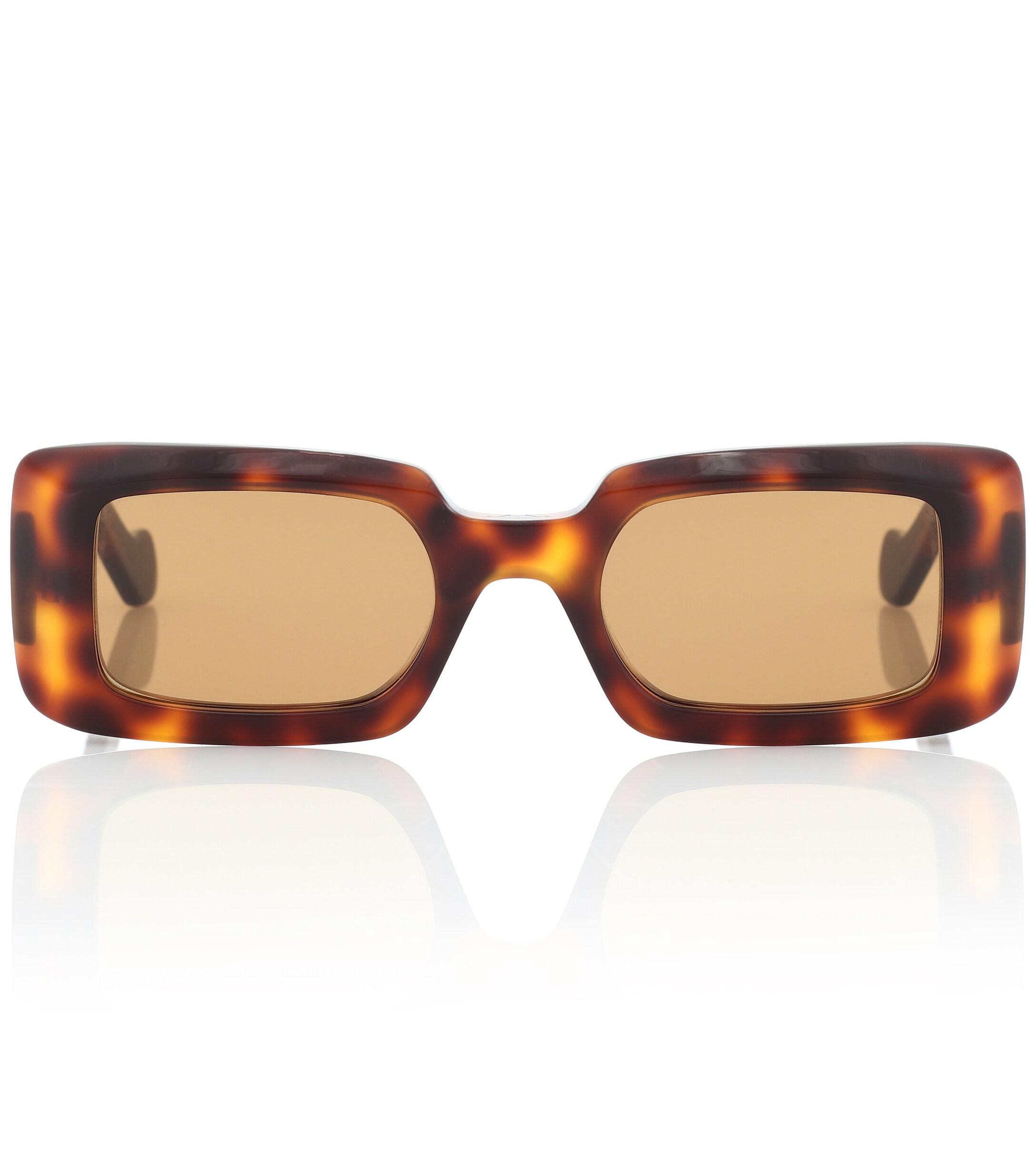 Loewe Rectangular Acetate Sunglasses in Brown - Lyst
