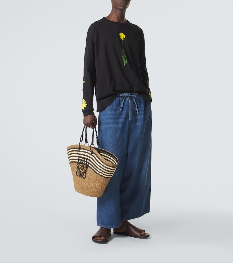 Loewe Paula's Ibiza Floral Cotton T-Shirt in Black for Men | Lyst