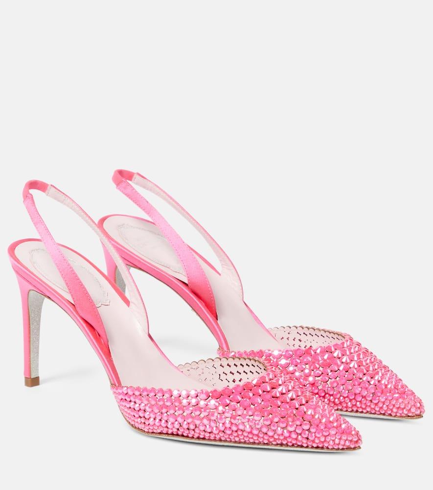 Pumps Slingback di Rene Caovilla in Rosa Lyst