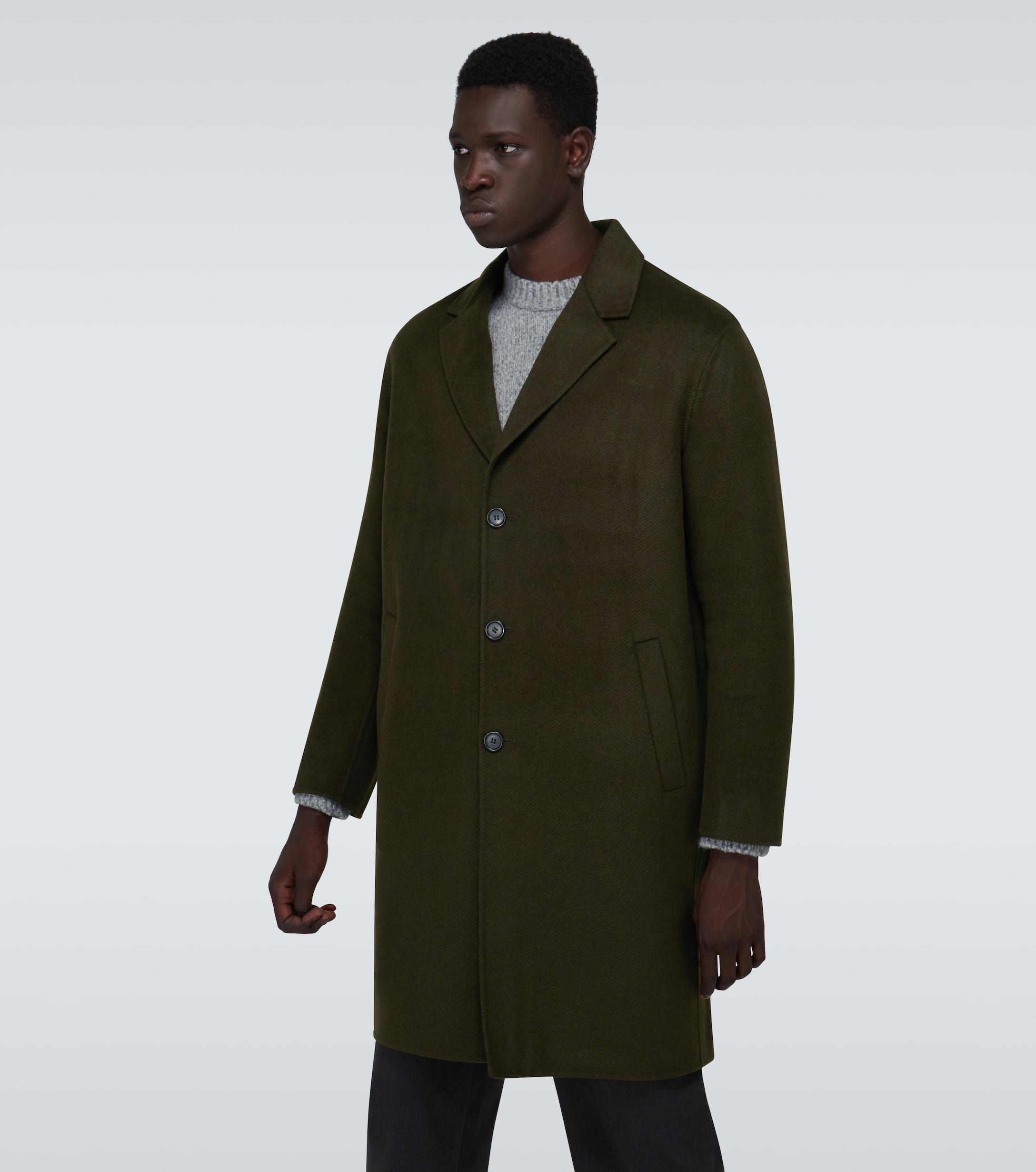 wool twill topcoat