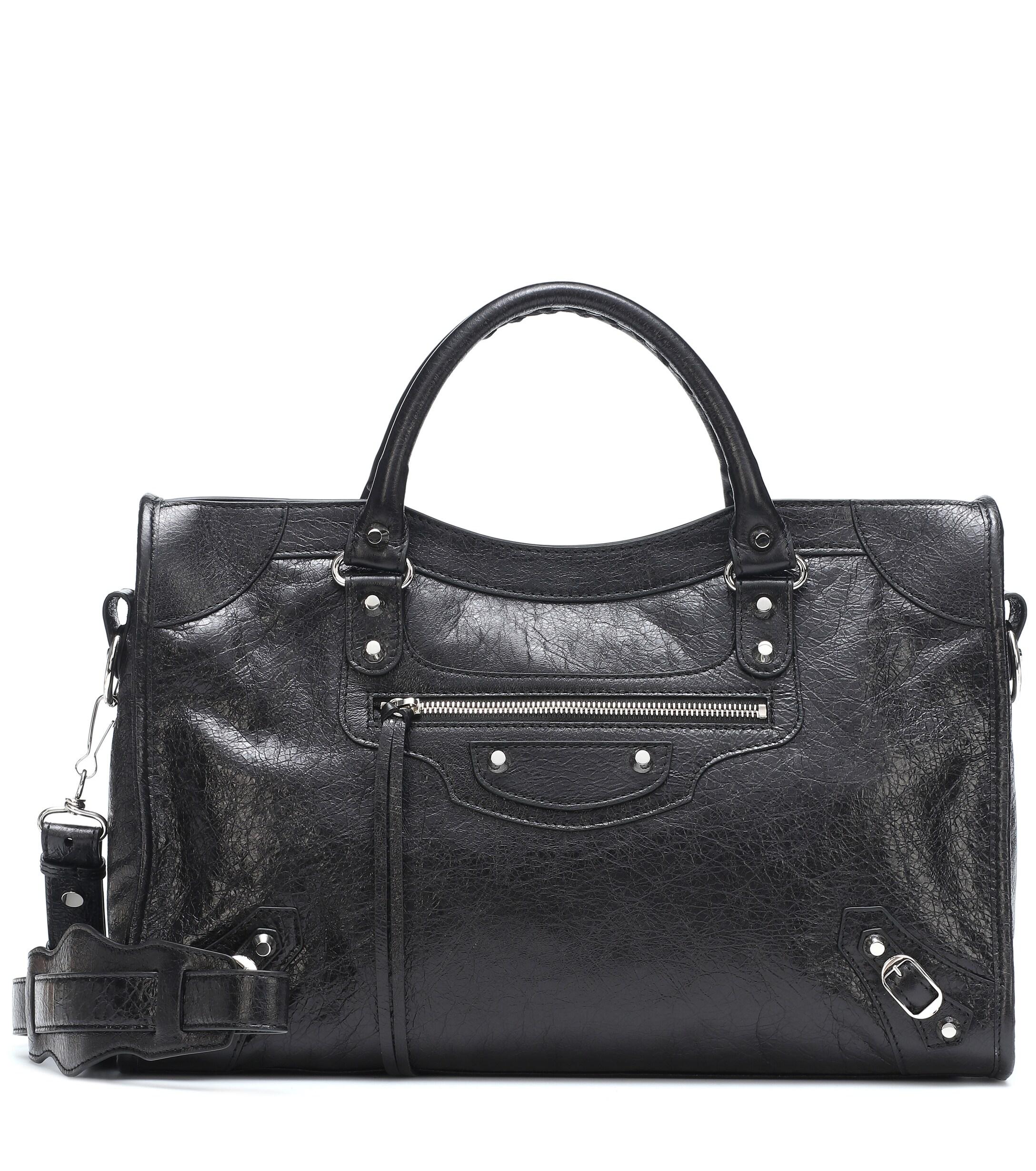 Leather Balenciaga Classic City Aj Satchel Bag With Logo Strap Balenciaga  Classic City AJ Satchel Bag With Logo Strap Bergdorf