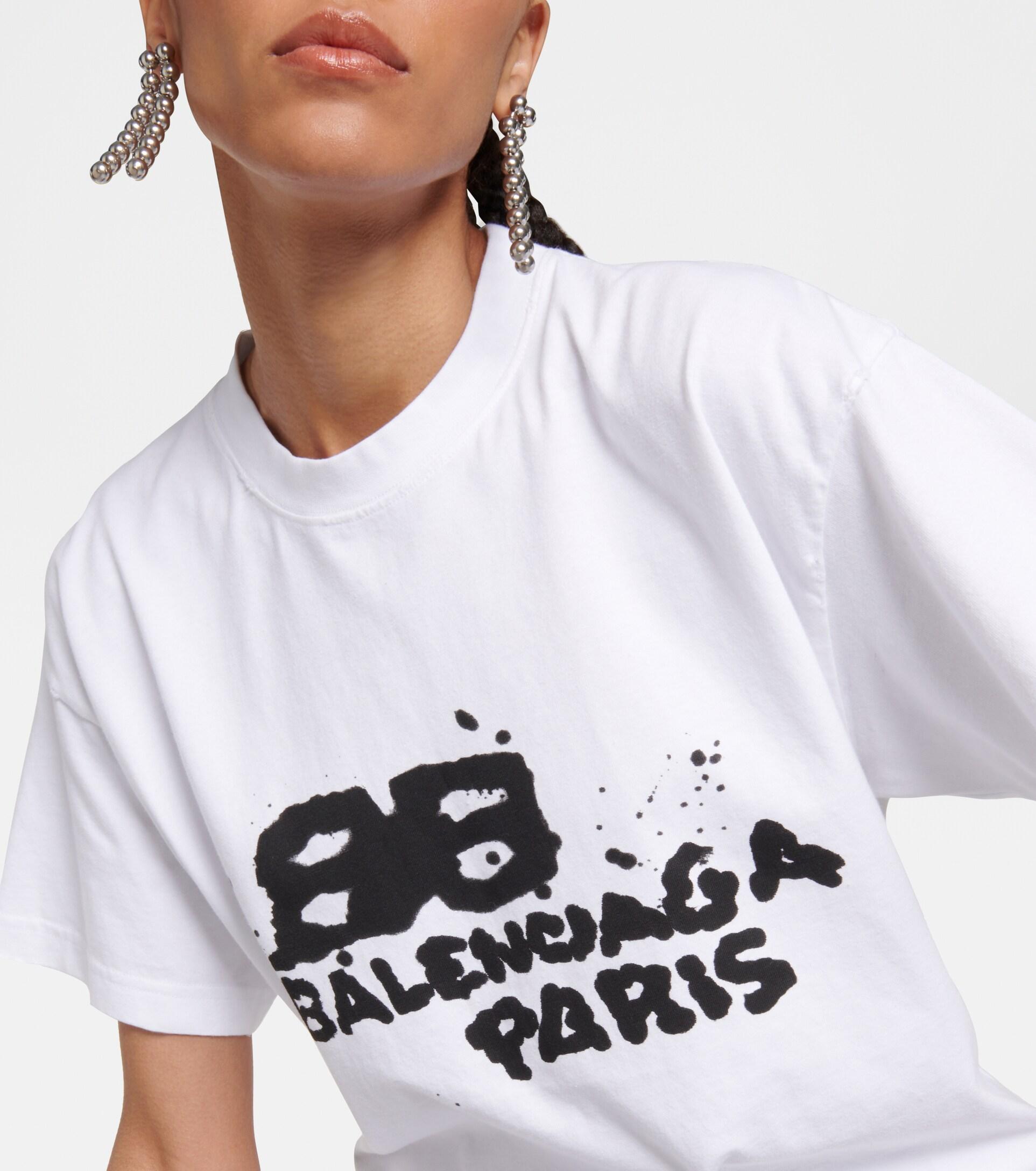 Tổng hợp hơn 53 về balenciaga logo cotton t shirt  cdgdbentreeduvn