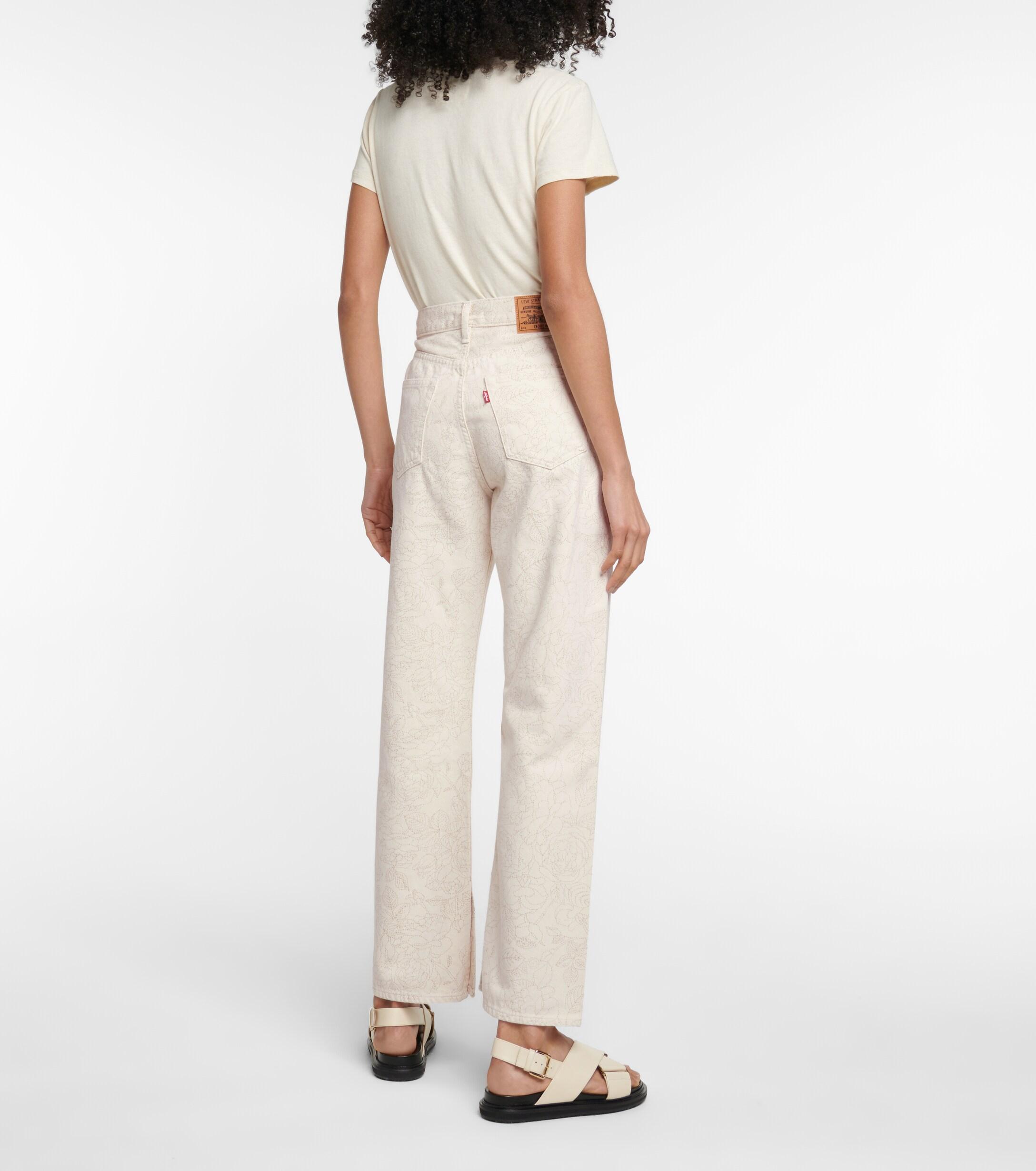 Levi's floral jeans cheap