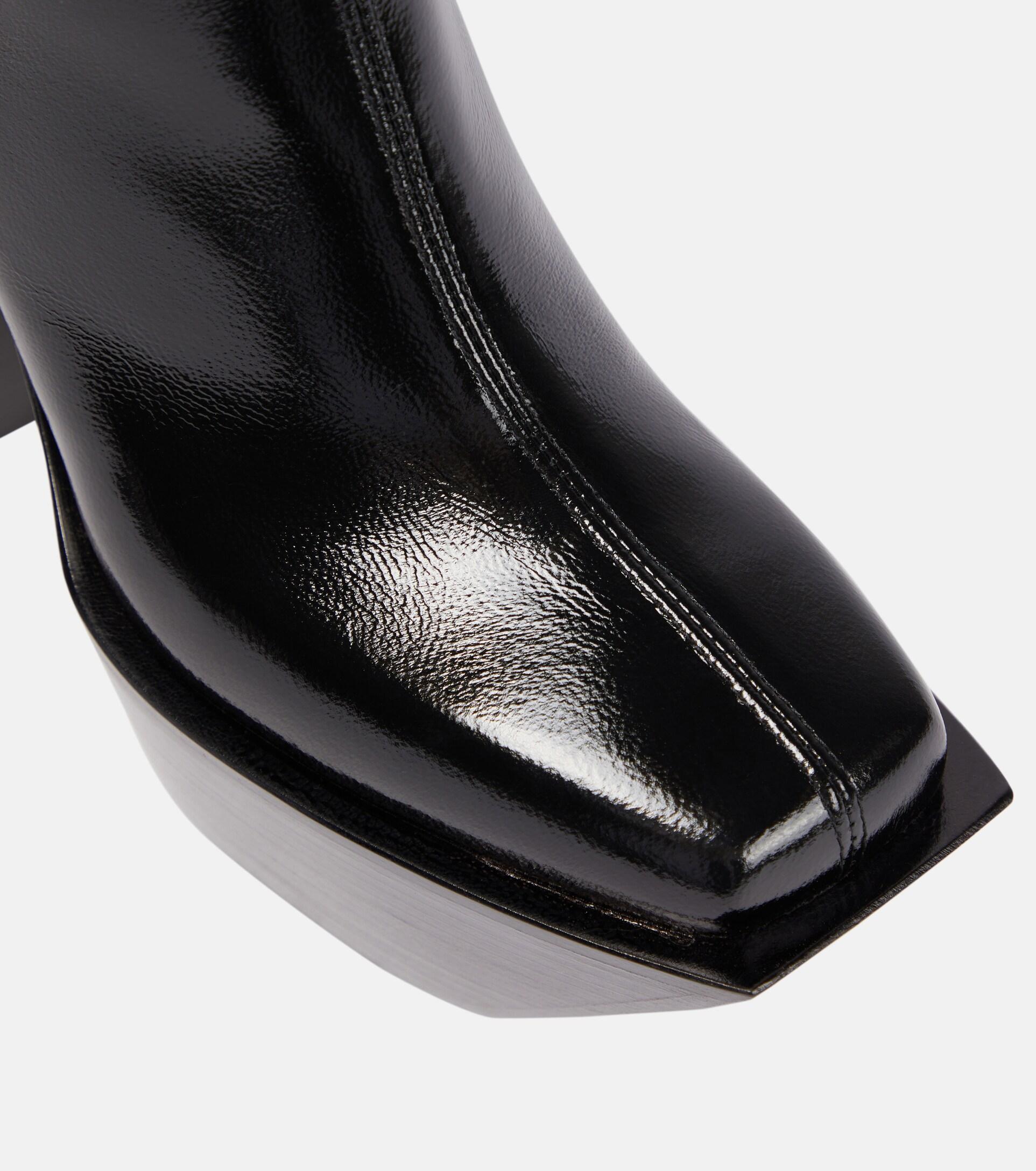 Peter Do Leather Platform Boots in Black | Lyst