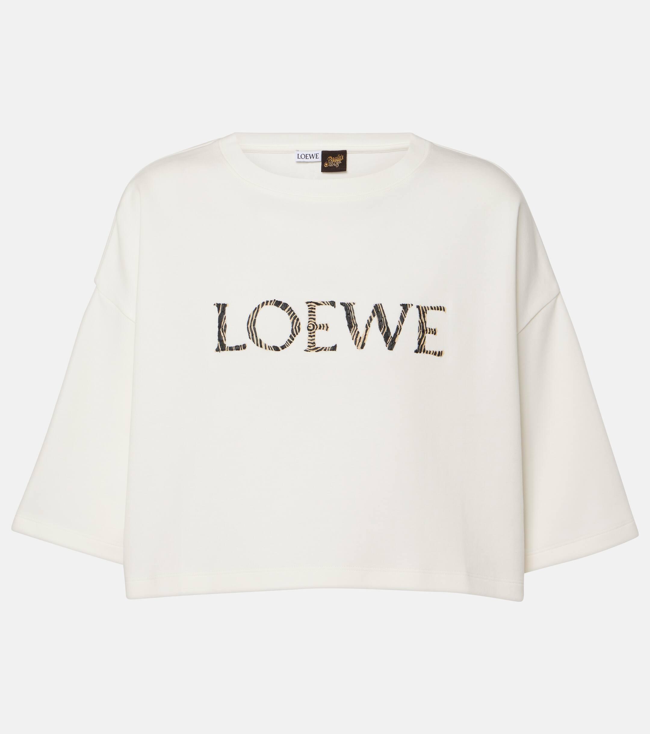 Loewe X Paula's Ibiza Cropped Relaxed-fit Cotton-blend
