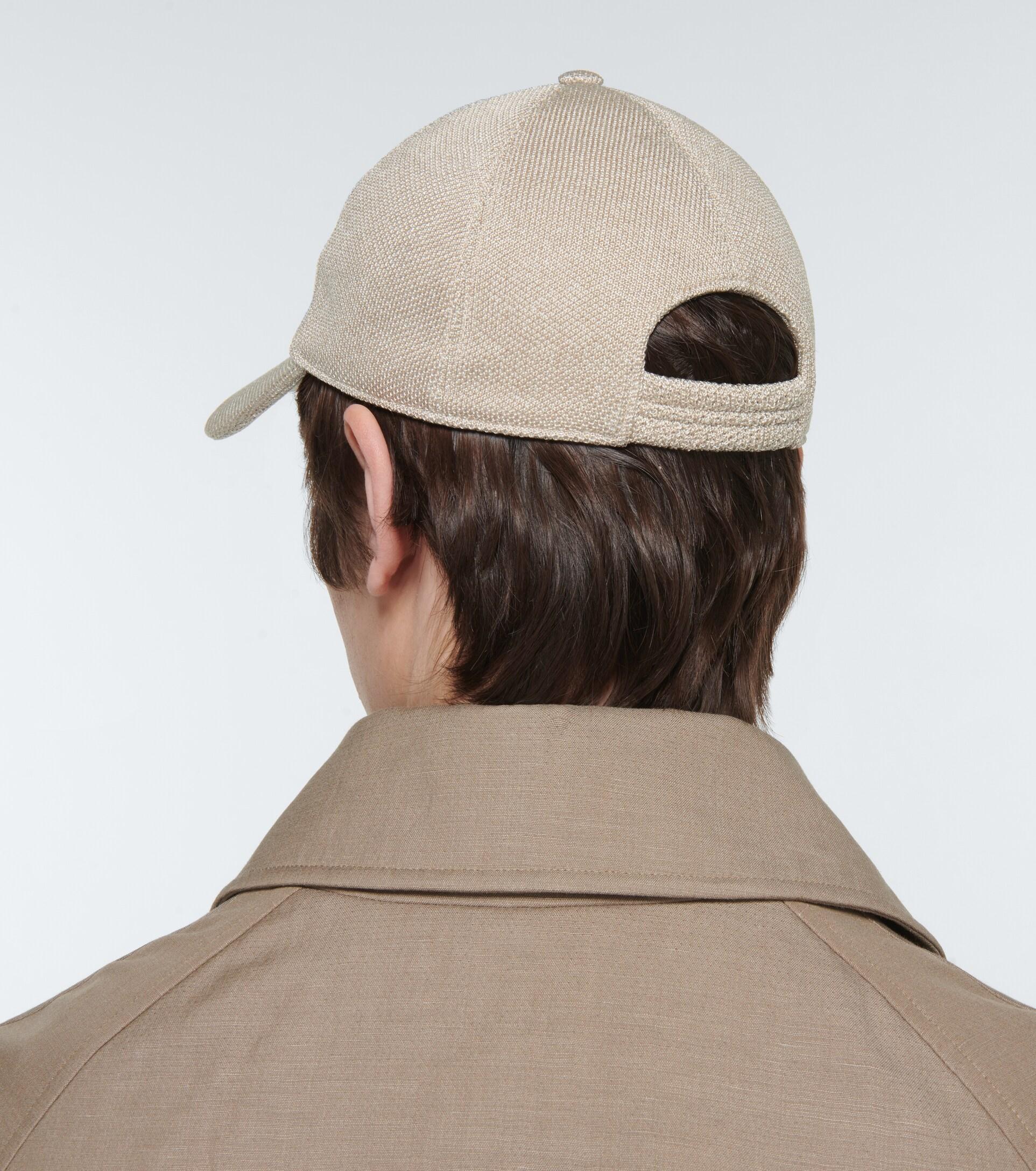 The Row Caspian Silk Baseball Cap in Natural for Men | Lyst