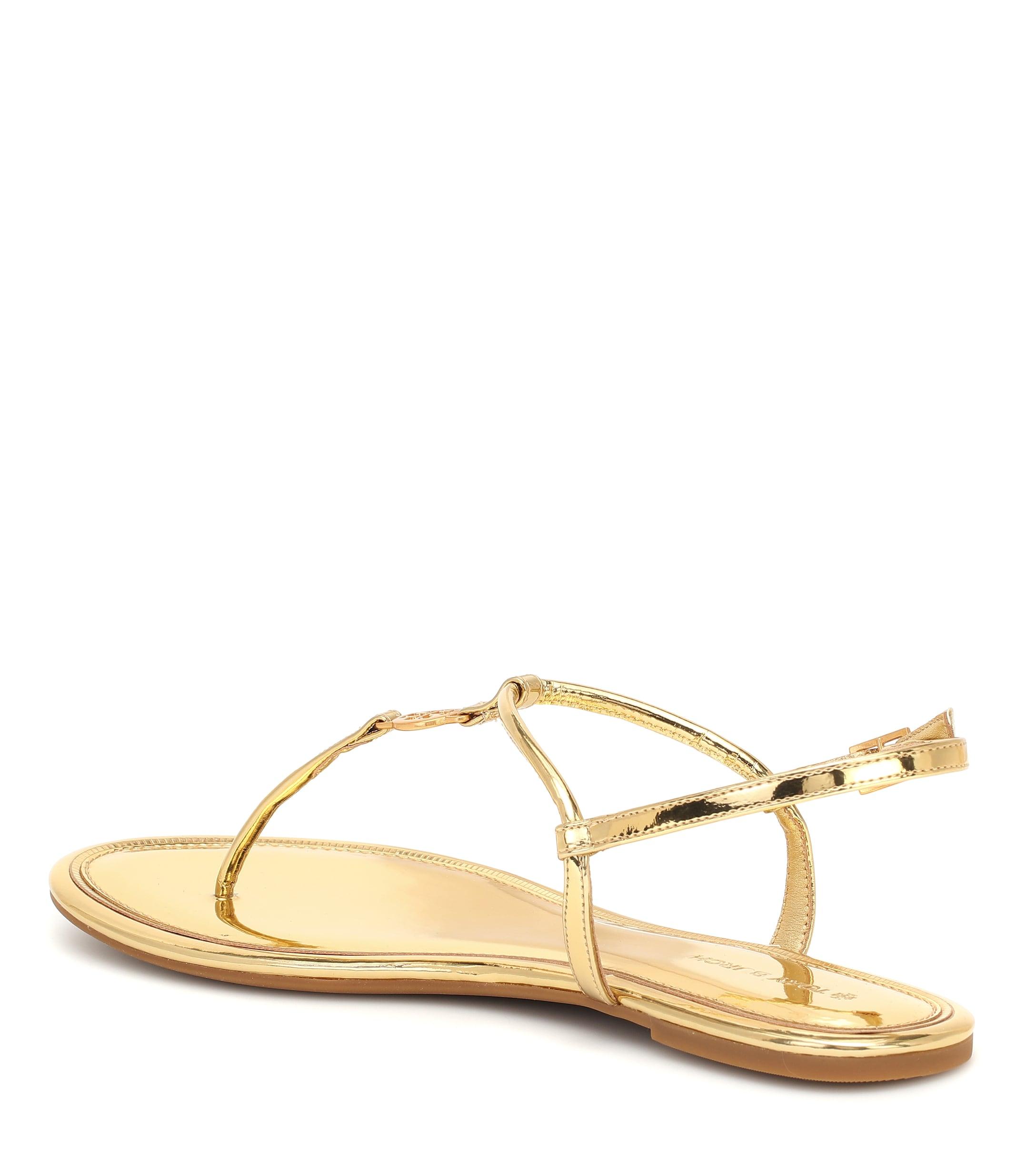 tory burch emmy sandals gold