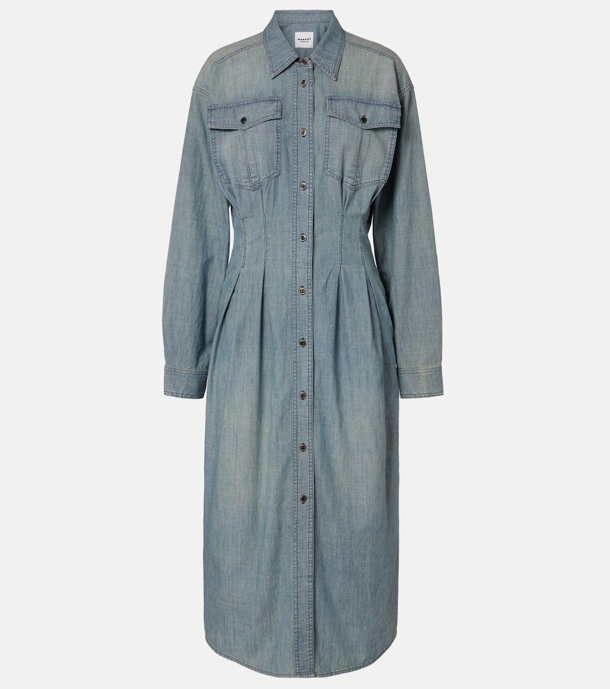 ワンピース MARANT ETOILE Filipine denim midi dress Isabel Marant Denim Dresses for Women | Lyst