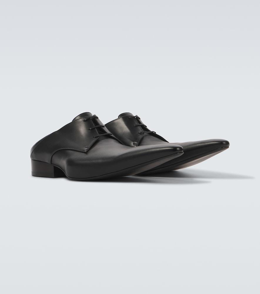 Balenciaga Opera Leather Derby Shoes in Black for Men | Lyst