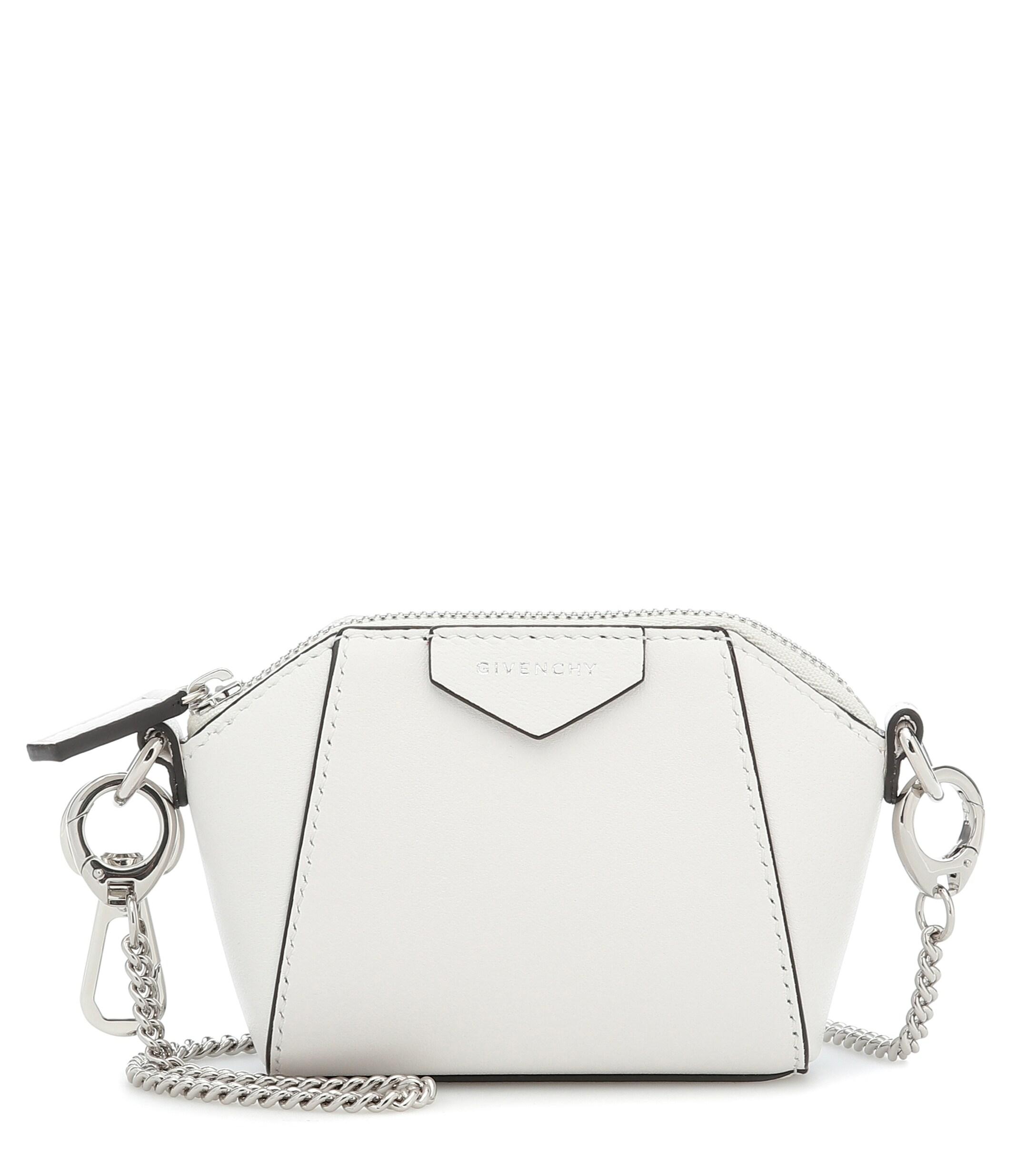 Givenchy Antigona Baby Leather Crossbody Bag in White Lyst