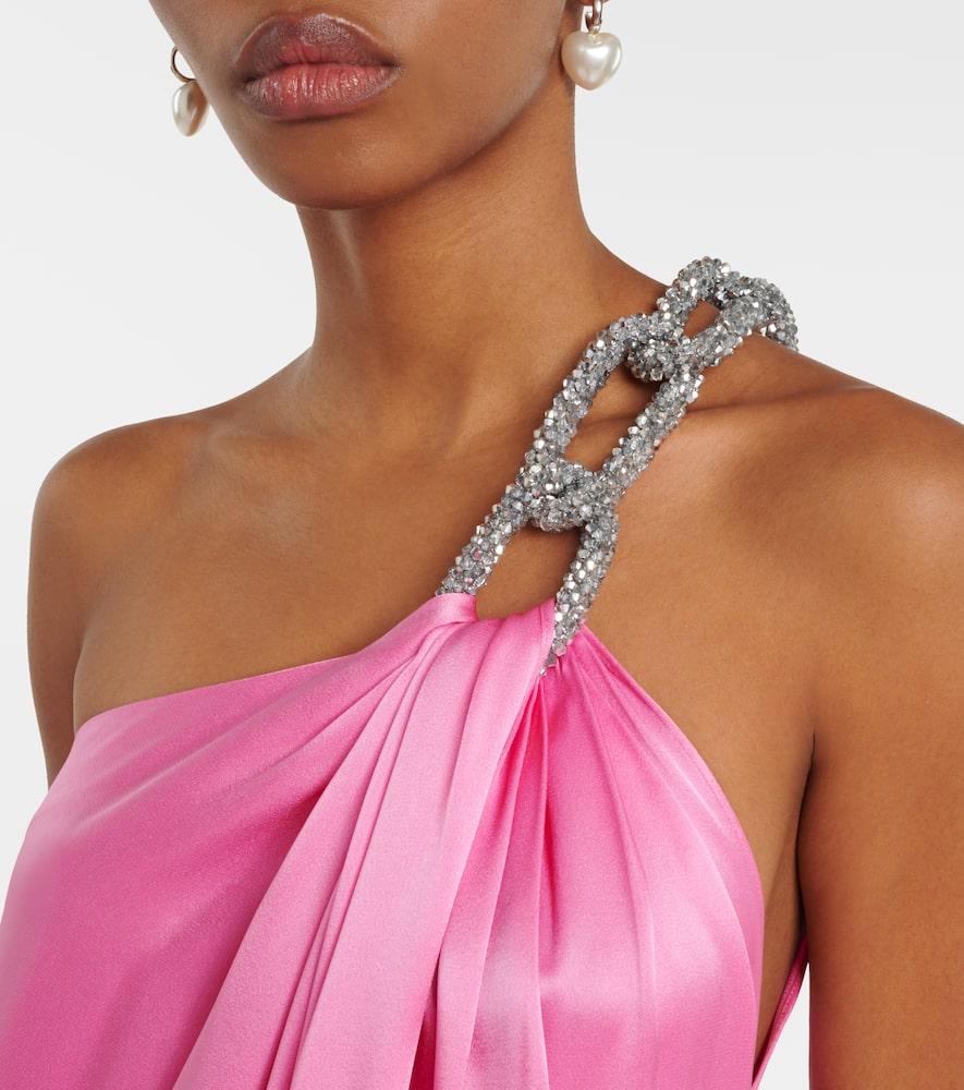 【送料&関税込】Stella McCartney Falabella Chain Dress STELLA MCCARTNEY Falabella Chain-Embellished Satin Mini