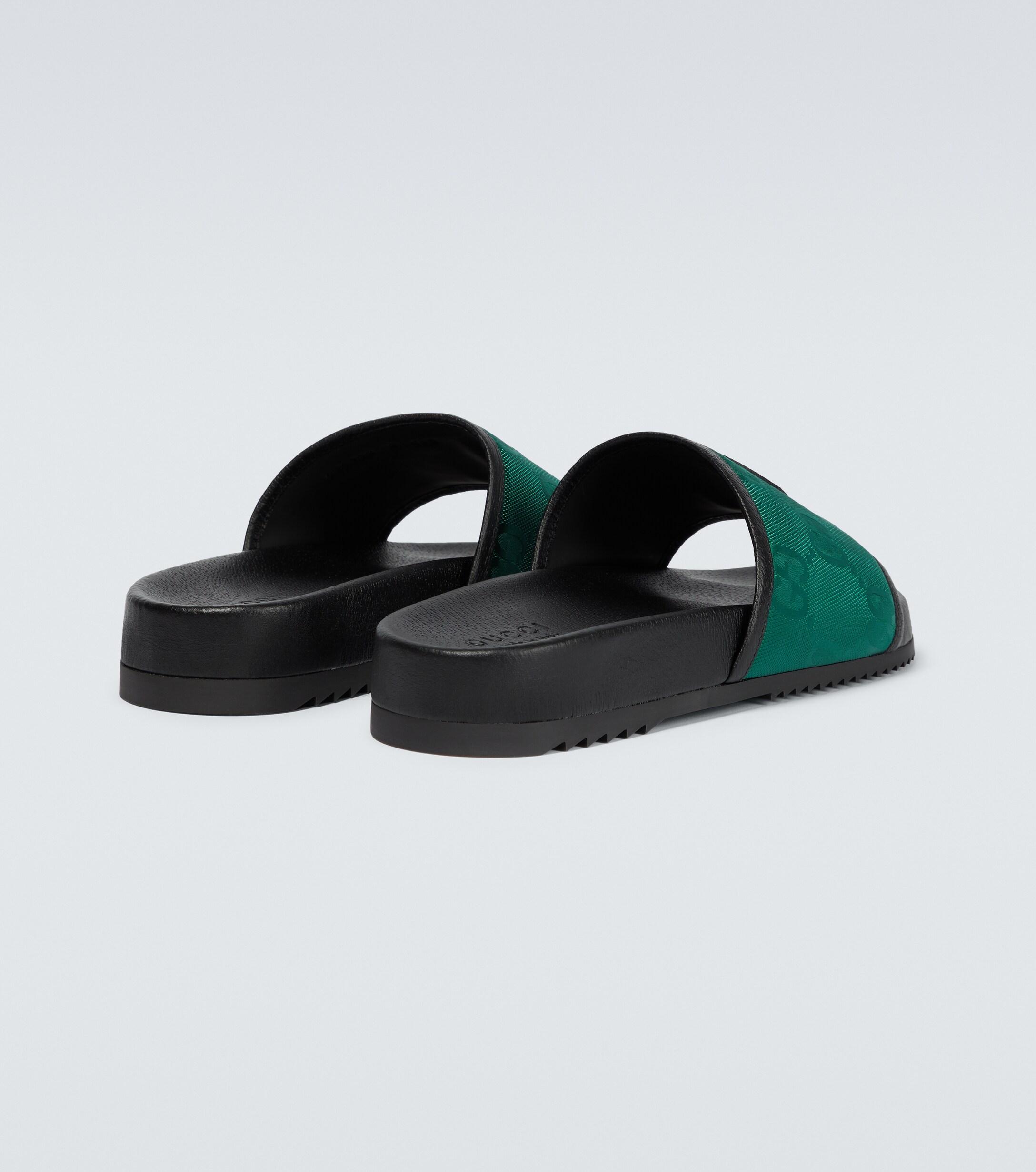 Gucci Off The Grid Slides in Green for Men Lyst UK