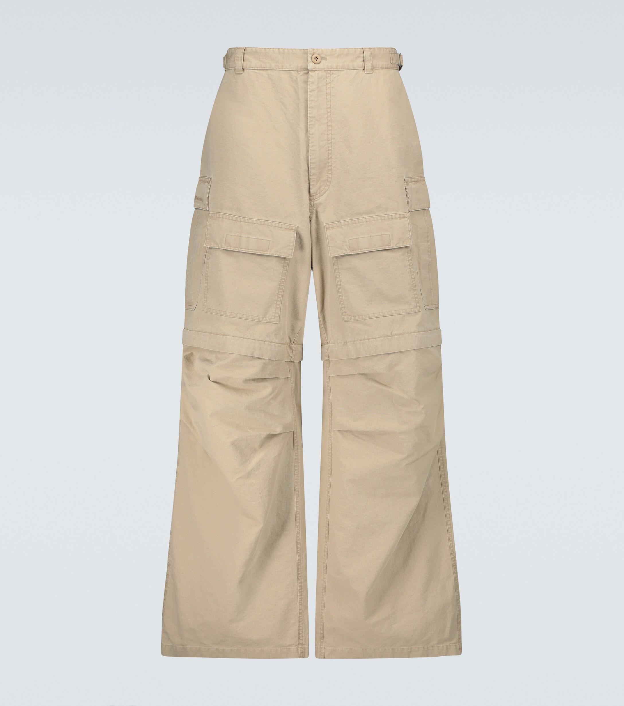 Balenciaga Wide-leg Cargo Pants in Beige (Natural) for Men | Lyst