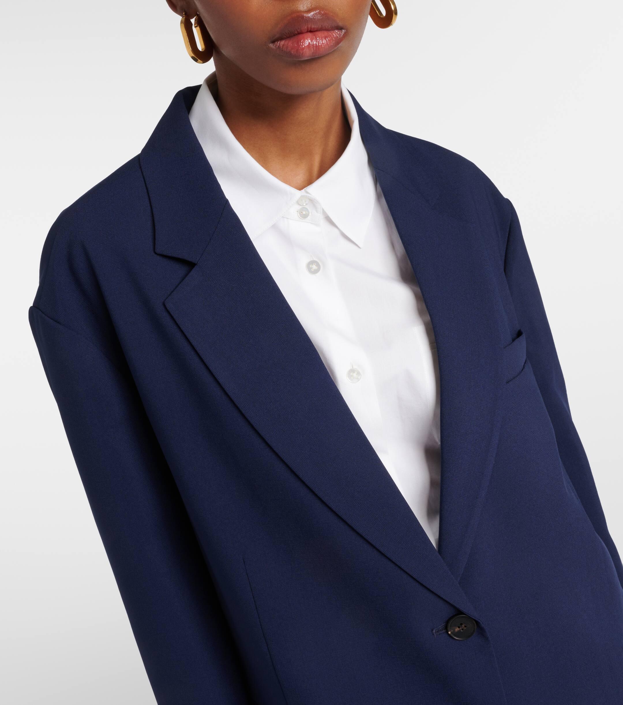 Frankie Shop Bea Oversized Blazer in Blue | Lyst UK