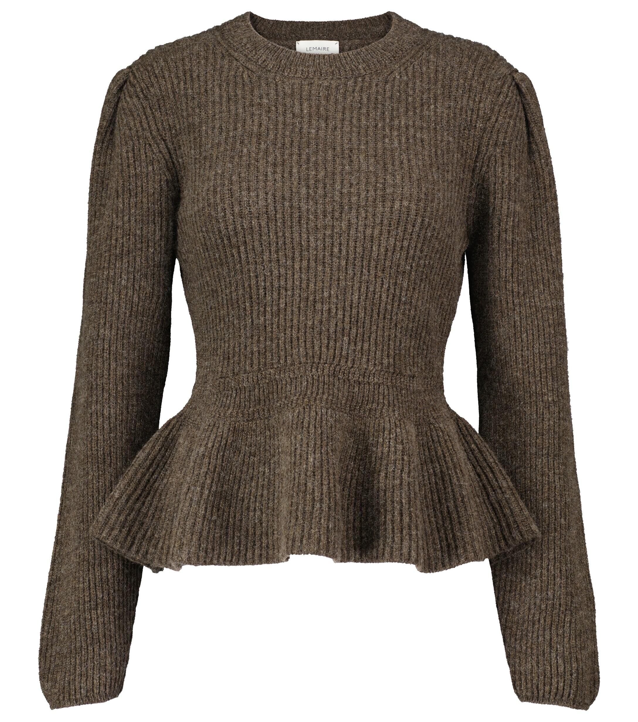 peplum sweater jacket