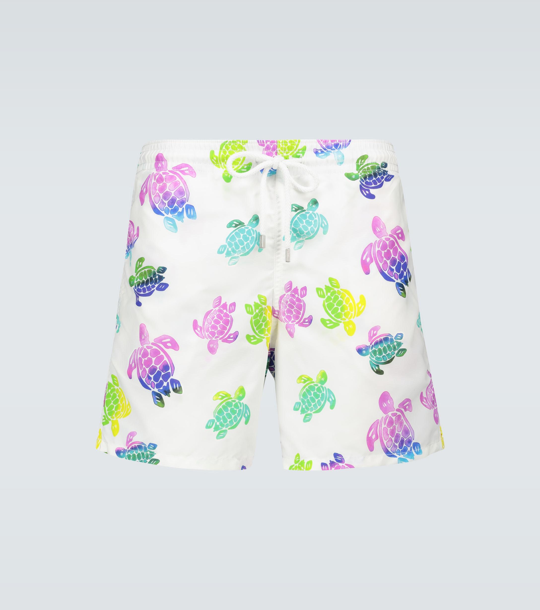 Vilebrequin Moorea Rainbow Turtle-print Swim Shorts for Men | Lyst