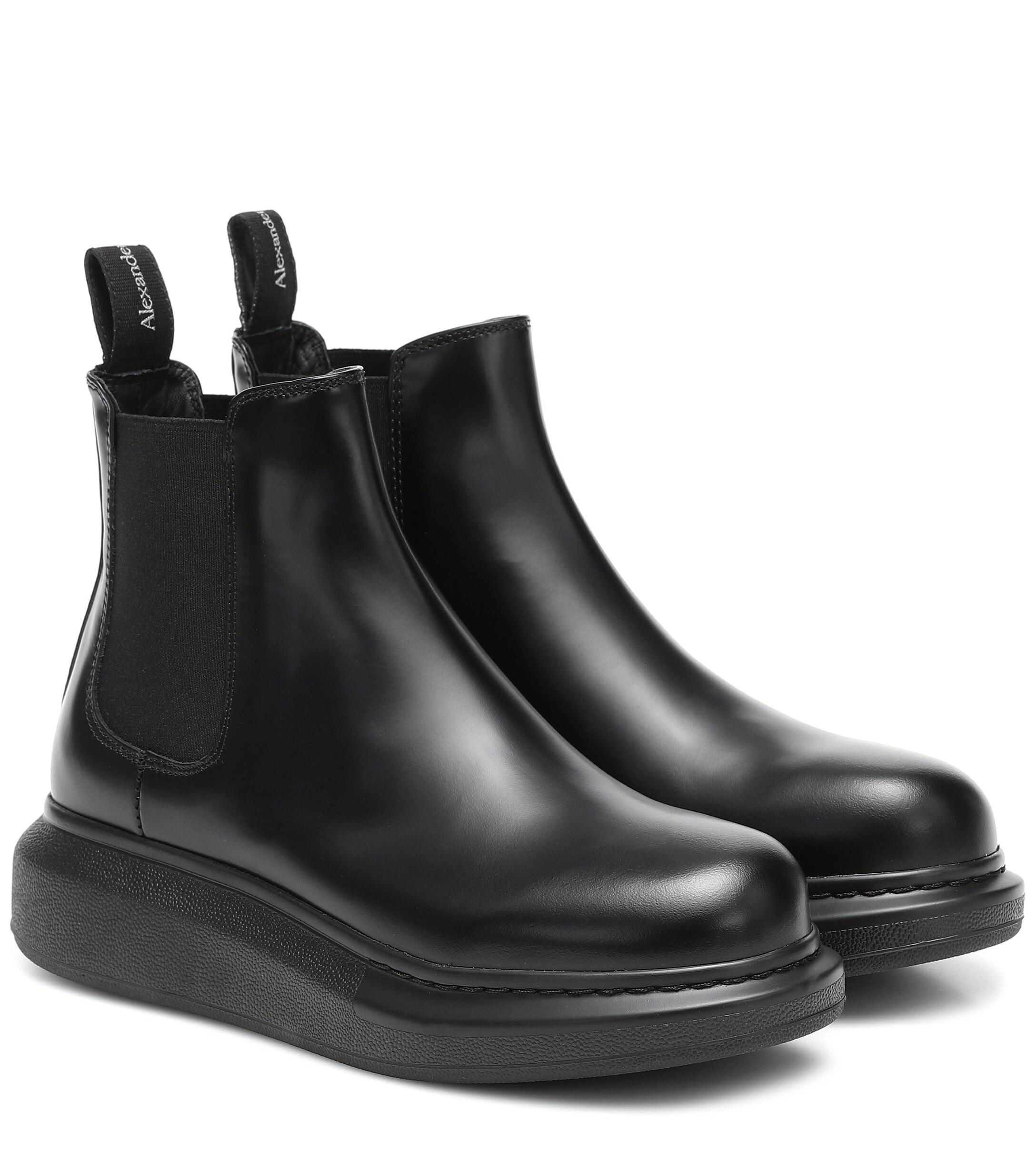 alexander mcqueen hybrid chelsea boots womens
