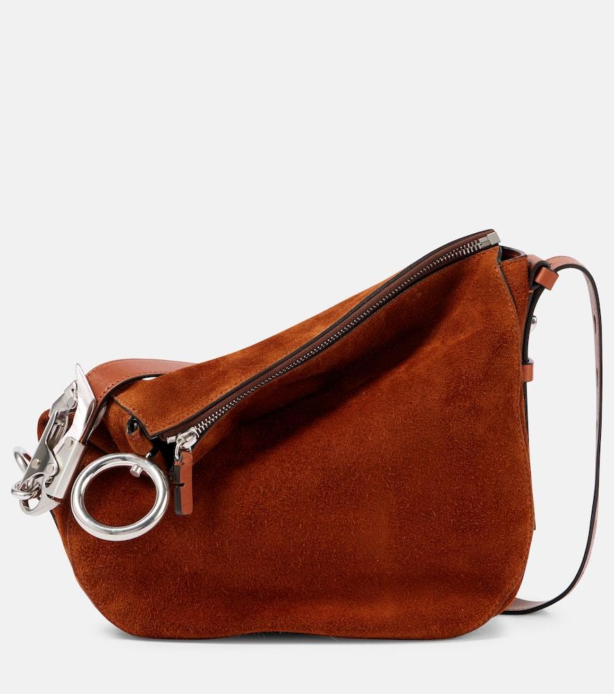 Burberry suede bag hotsell