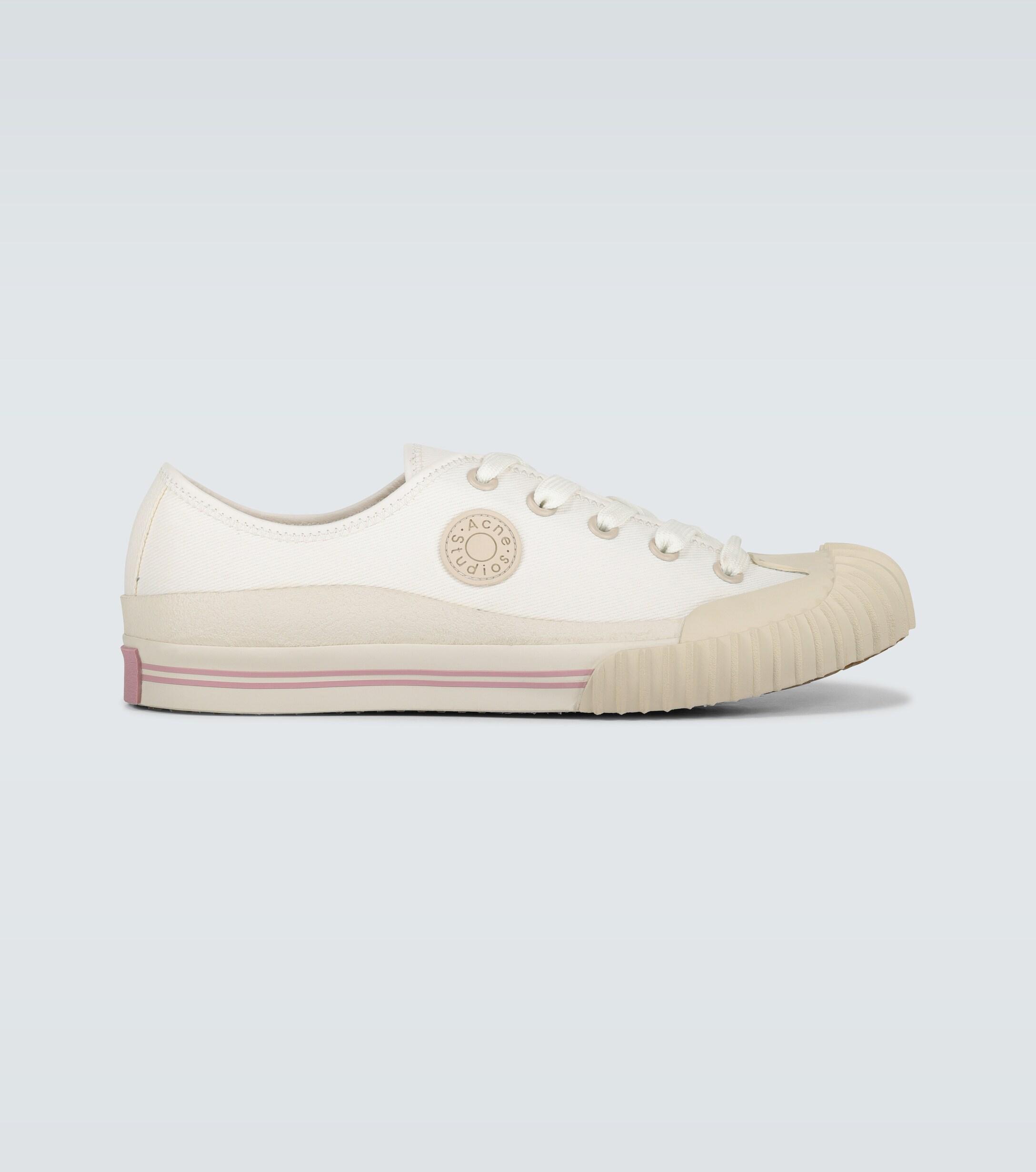 Acne Studios Logo-patch Canvas Sneakers 