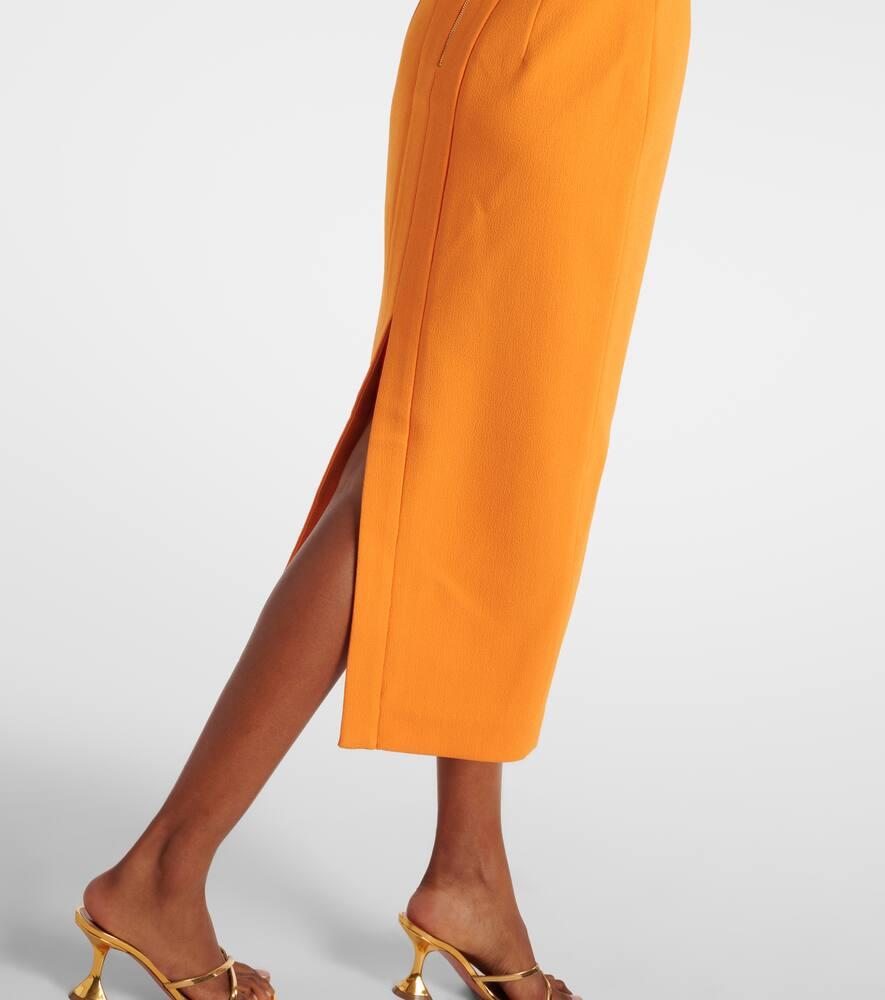 Rebecca Vallance Sirene Cutout Midi Dress in Orange | Lyst