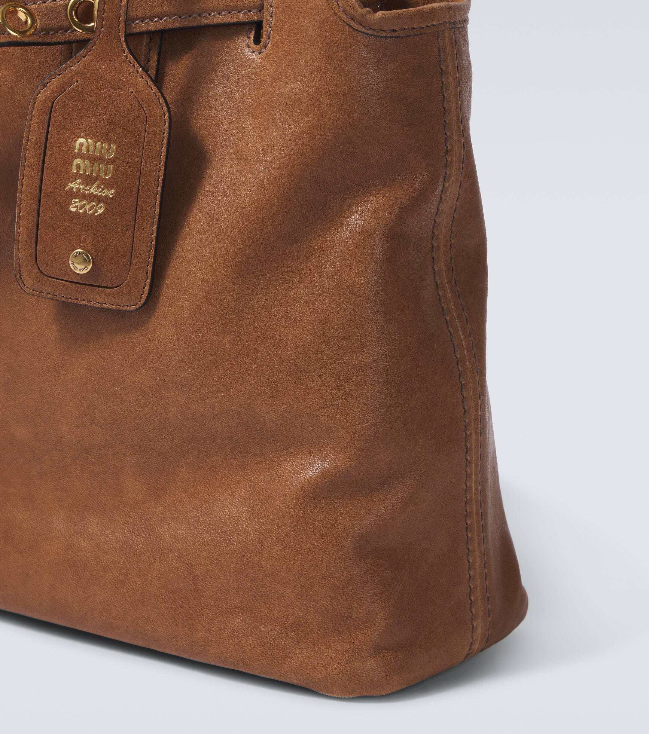 Miu Miu Aventure Leather Tote Bag in Brown for Men | Lyst UK Miu Miu Aventure Leather Tote Bag in Brown for Men | Lyst UK