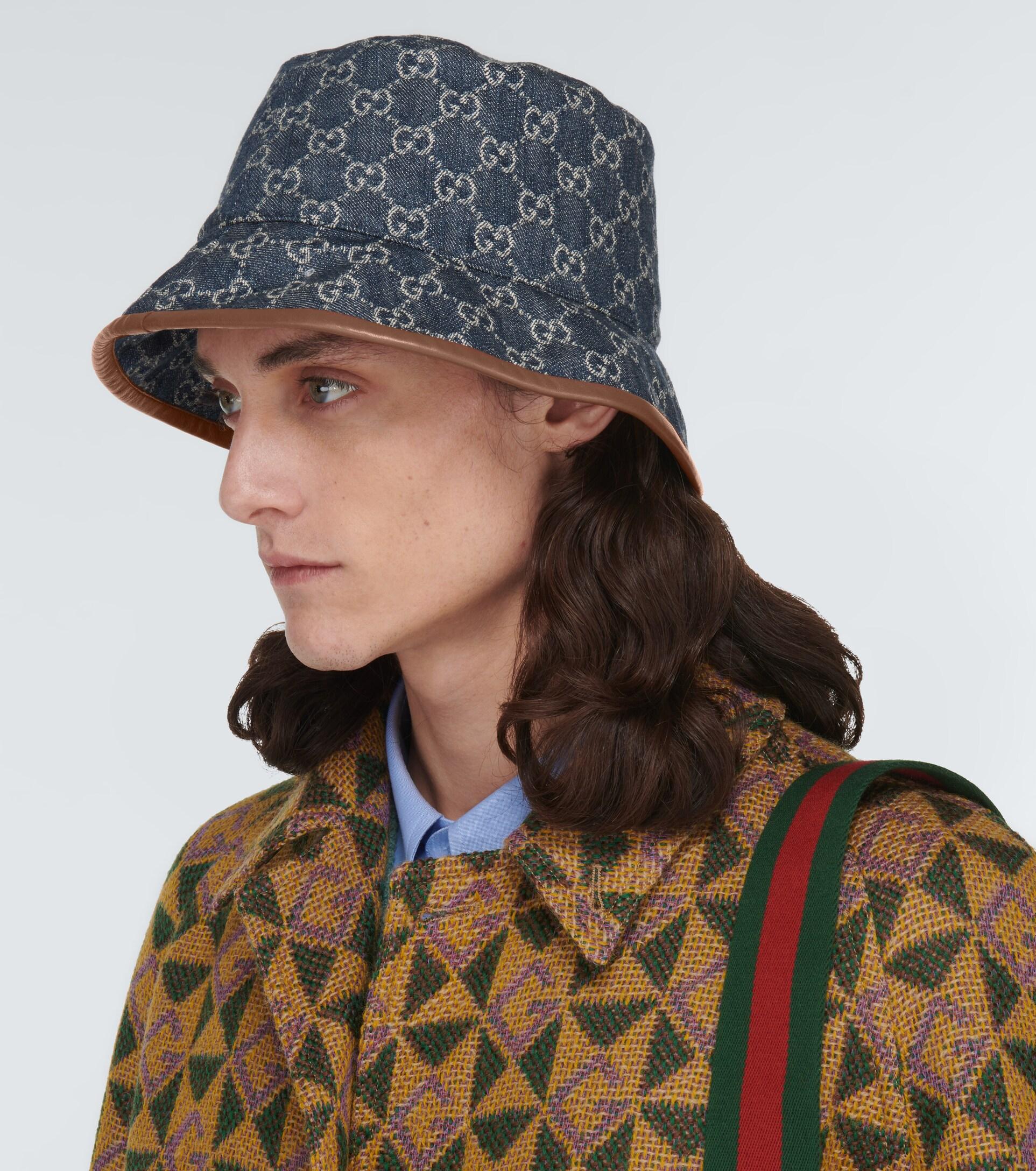Gucci GG canvas bucket hat  Hats for men, Gucci fashion, Gucci hat