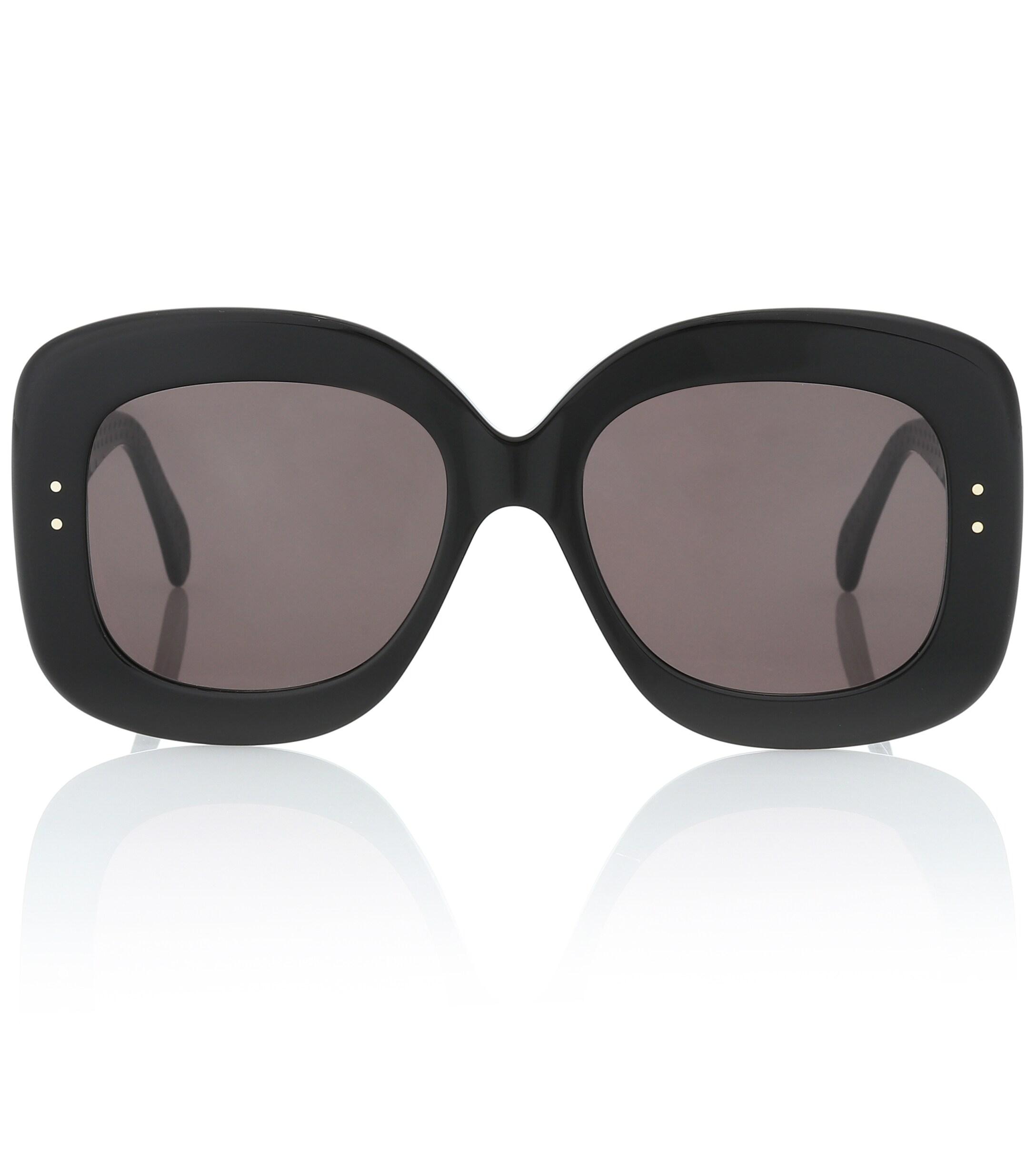 Alaïa Square Sunglasses in Black - Lyst