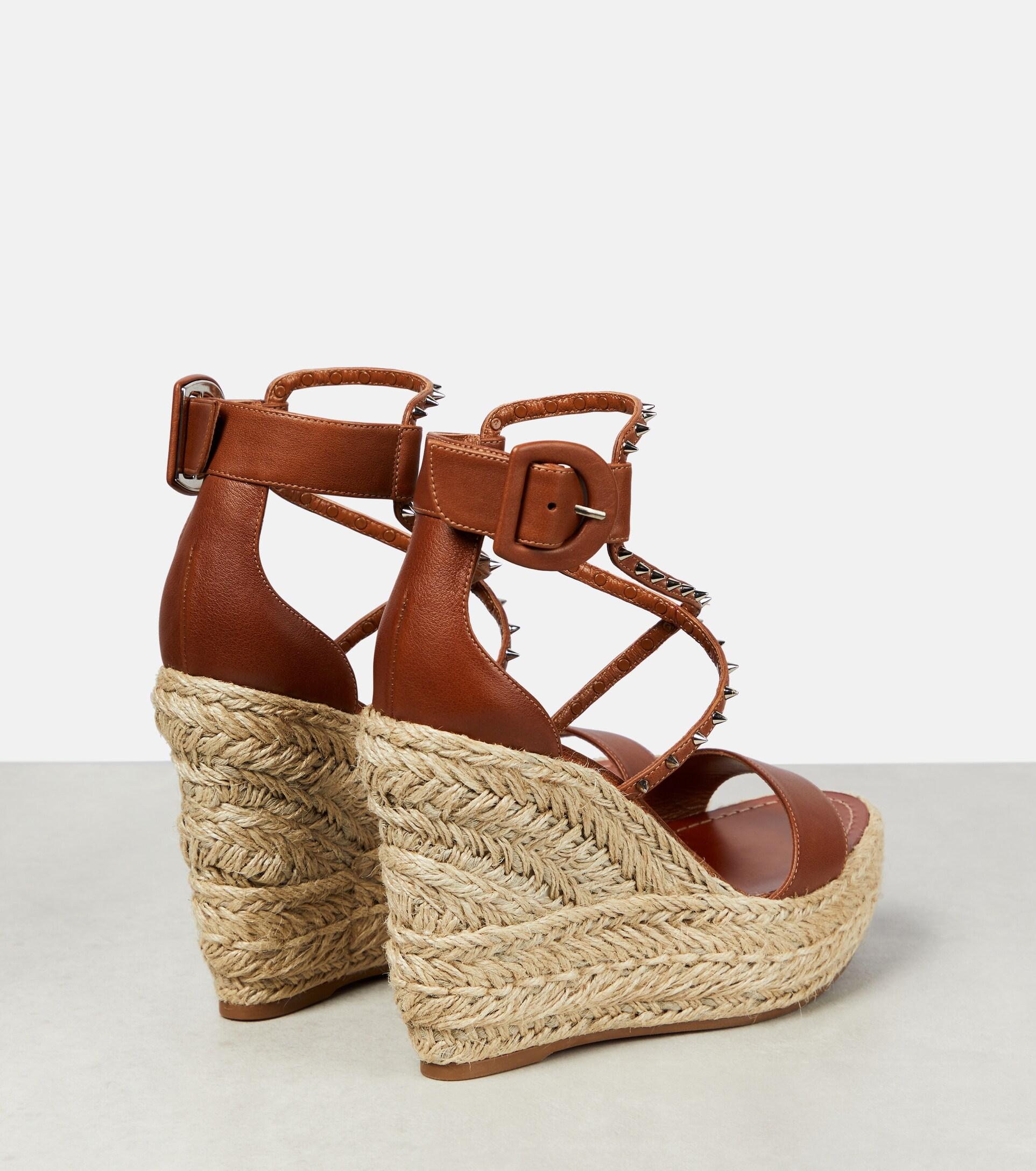 Louboutin espadrilles deals wedge