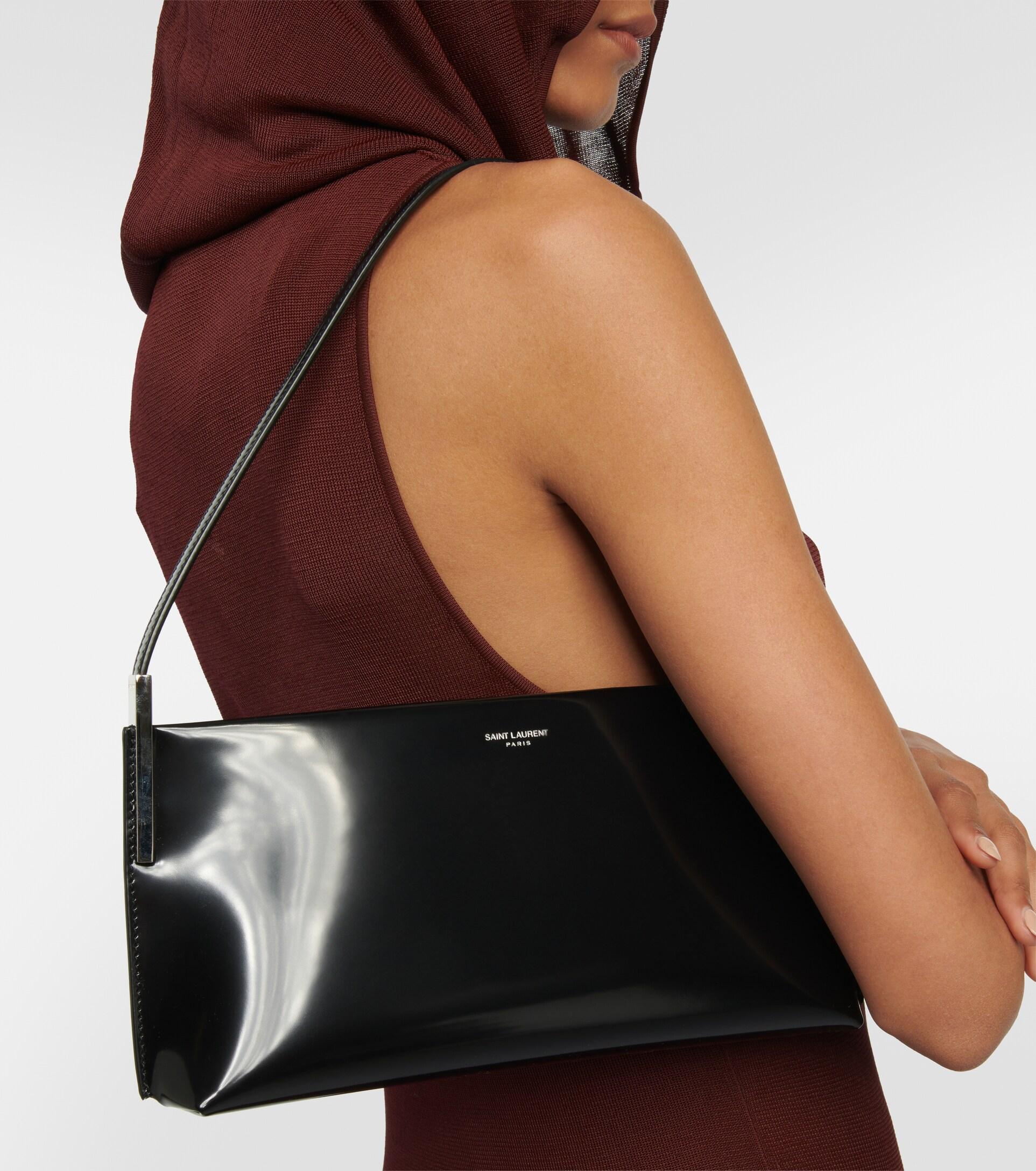 Saint Laurent Suzanne Small Leather Shoulder Bag in Black Lyst
