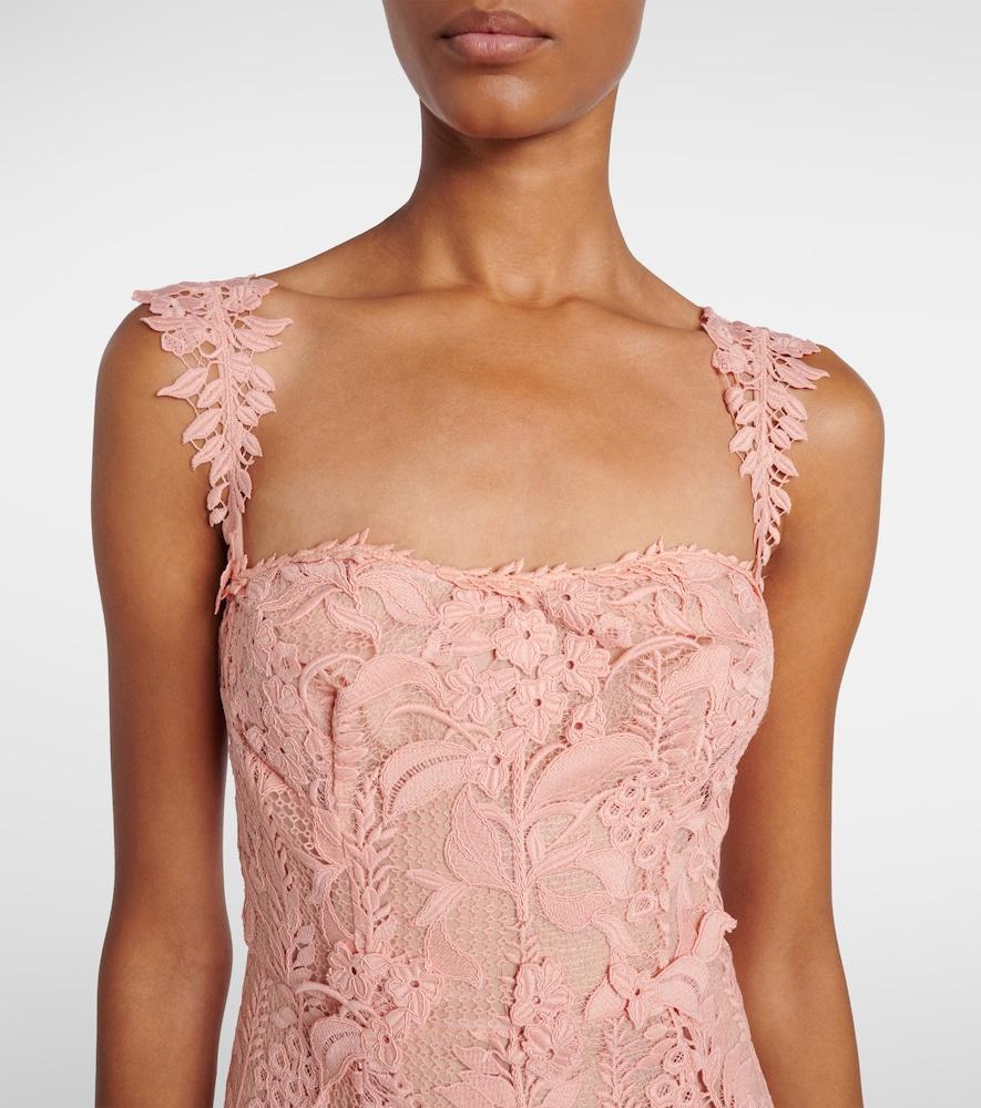 lace crochet romper dress Lillian Crochet Lace Trim Flounce Hem Romper White– Selfie Leslie main image 1