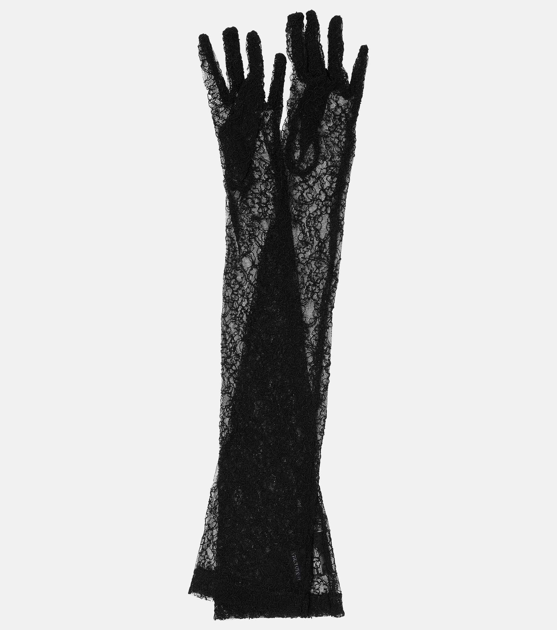 David Koma Long Lace Gloves in Black Lyst