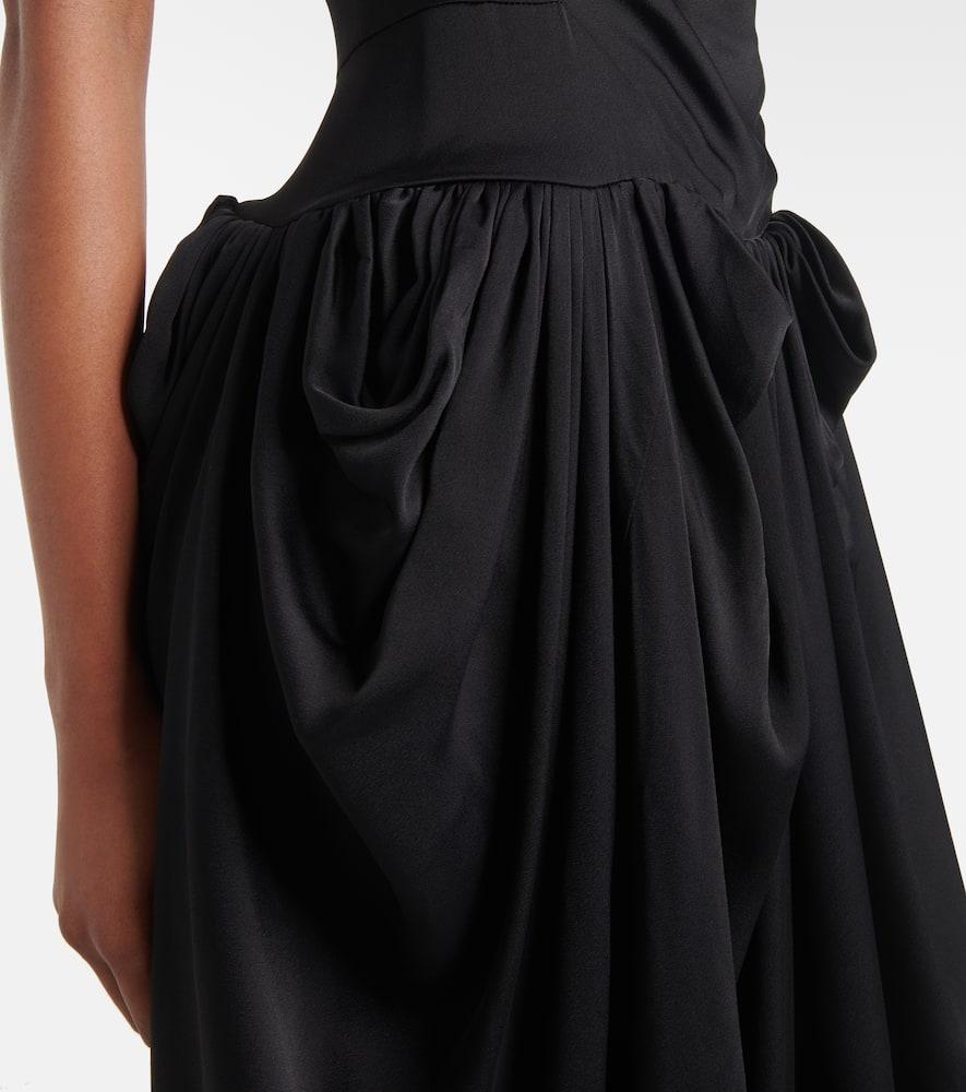 Vivienne Westwood Sunday Garden Draped Maxi Dress in Black