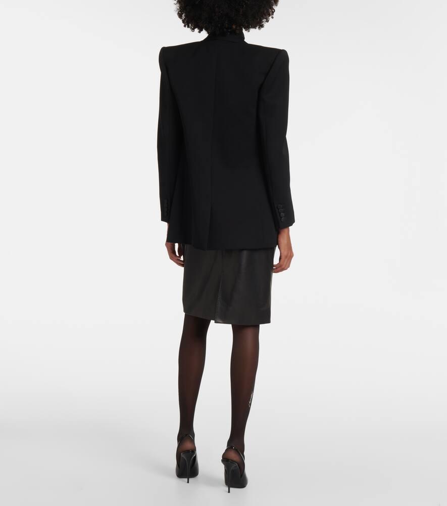 Saint Laurent Crystal-Embellished Tights in Black | Lyst