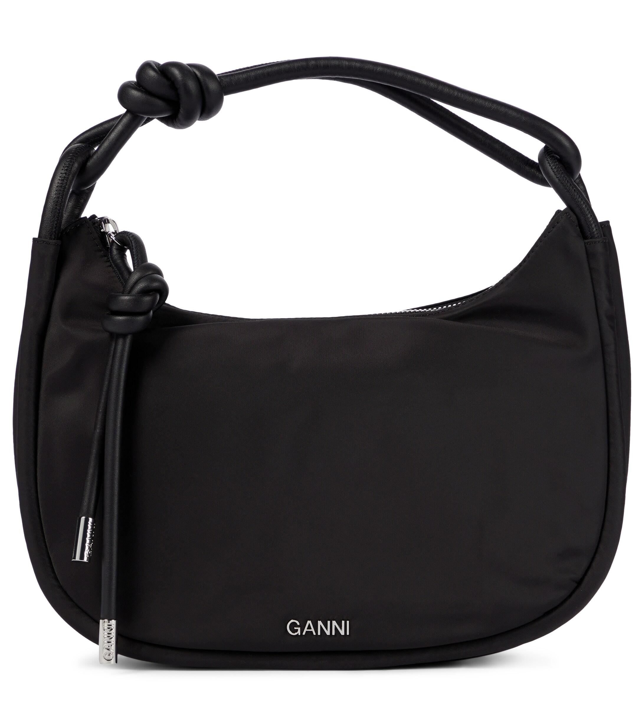 Ganni Medium Baguette Bag in Black | Lyst