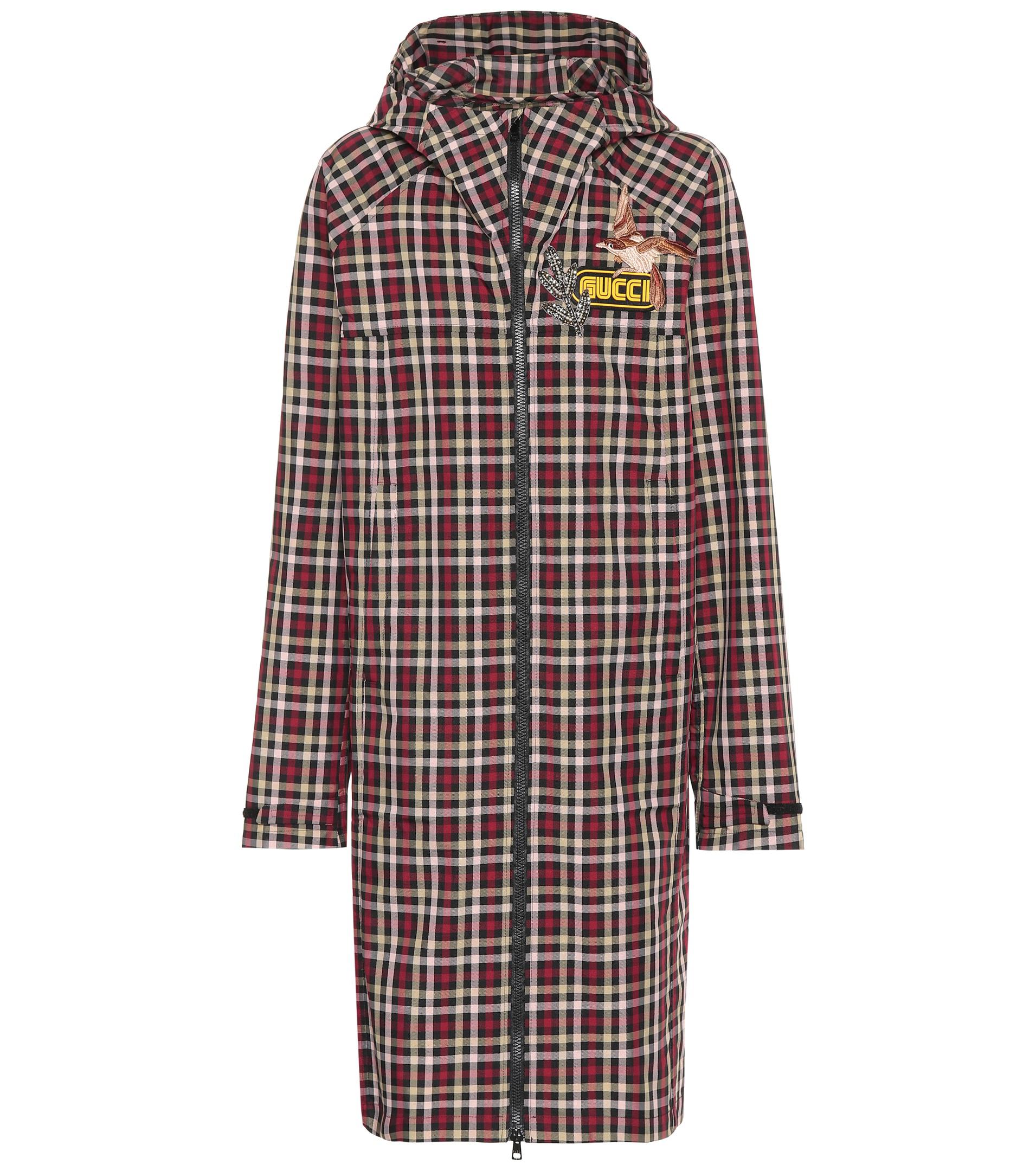 Gucci Plaid Coat Lyst