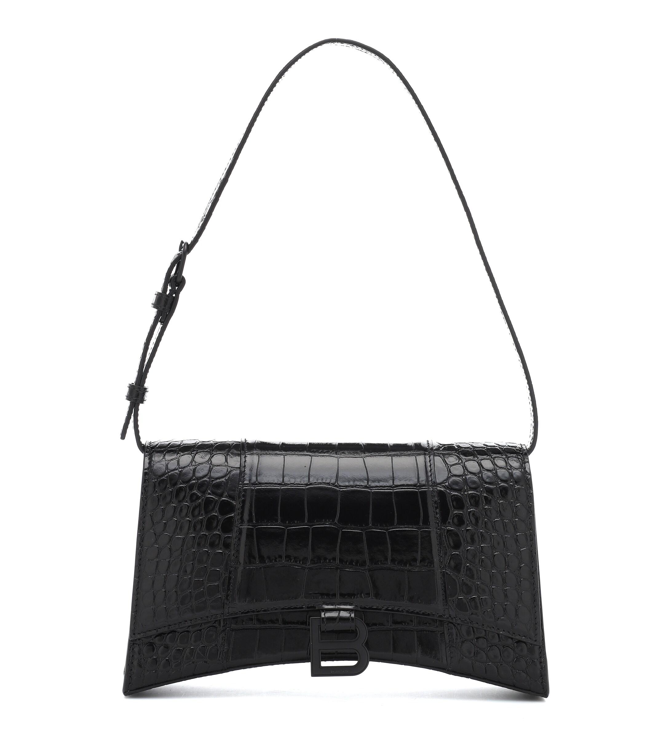 Balenciaga Hourglass Sling Shoulder Bag in Black | Lyst